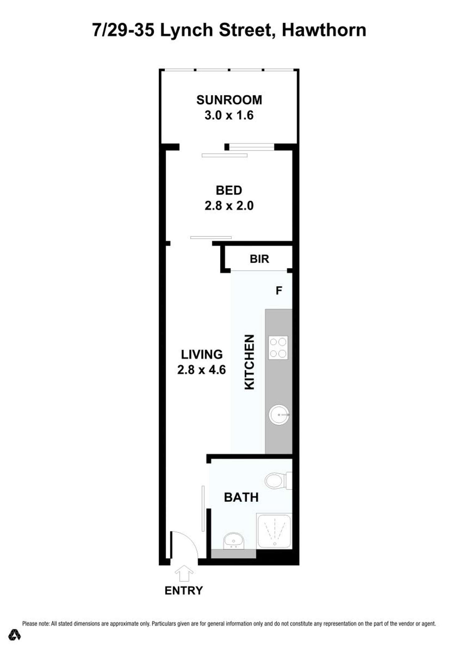 Floorplan of Homely apartment listing, 7/29-35 Lynch Street, Hawthorn VIC 3122