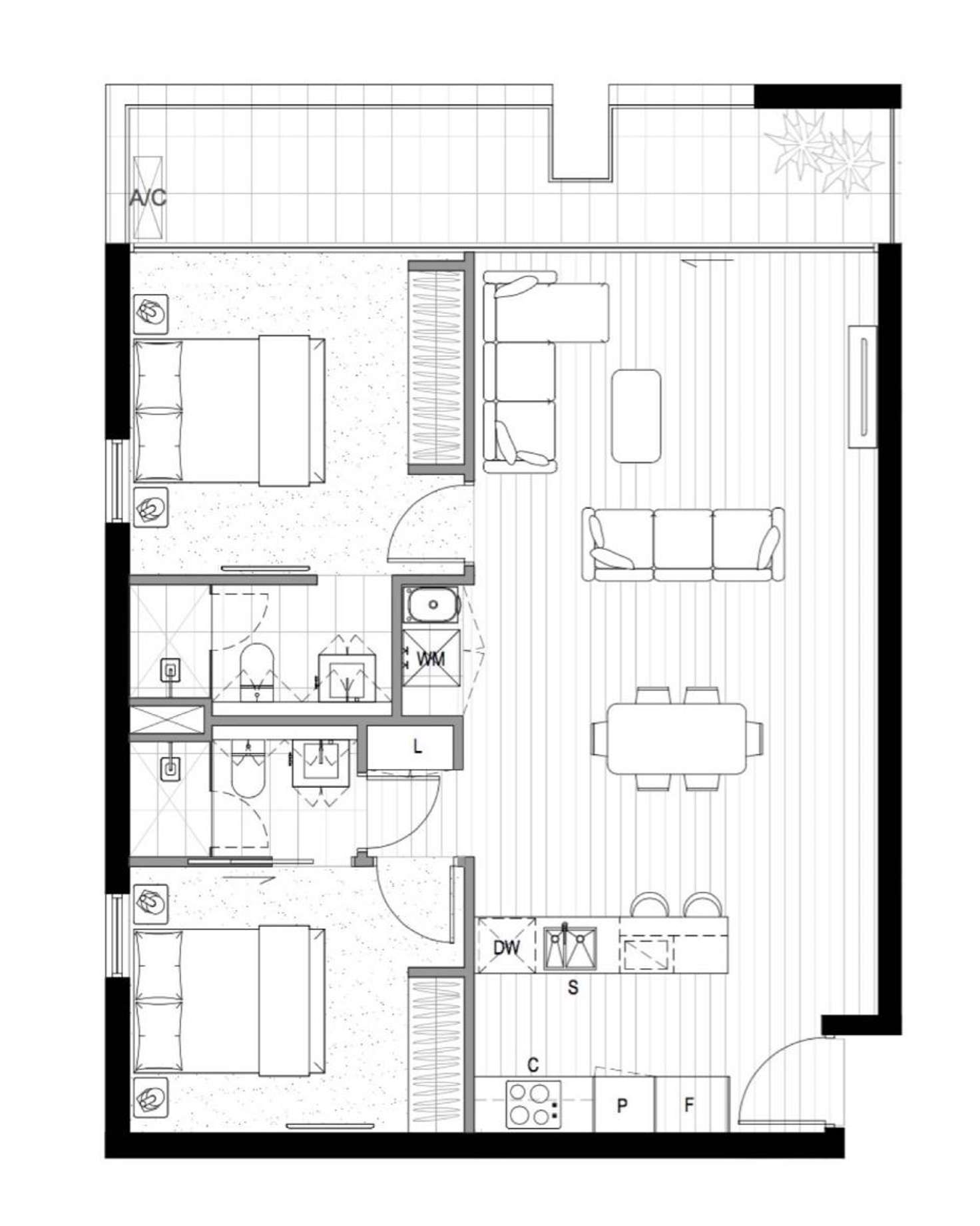 Floorplan of Homely apartment listing, 132/22 Barkly Street, Brunswick East VIC 3057