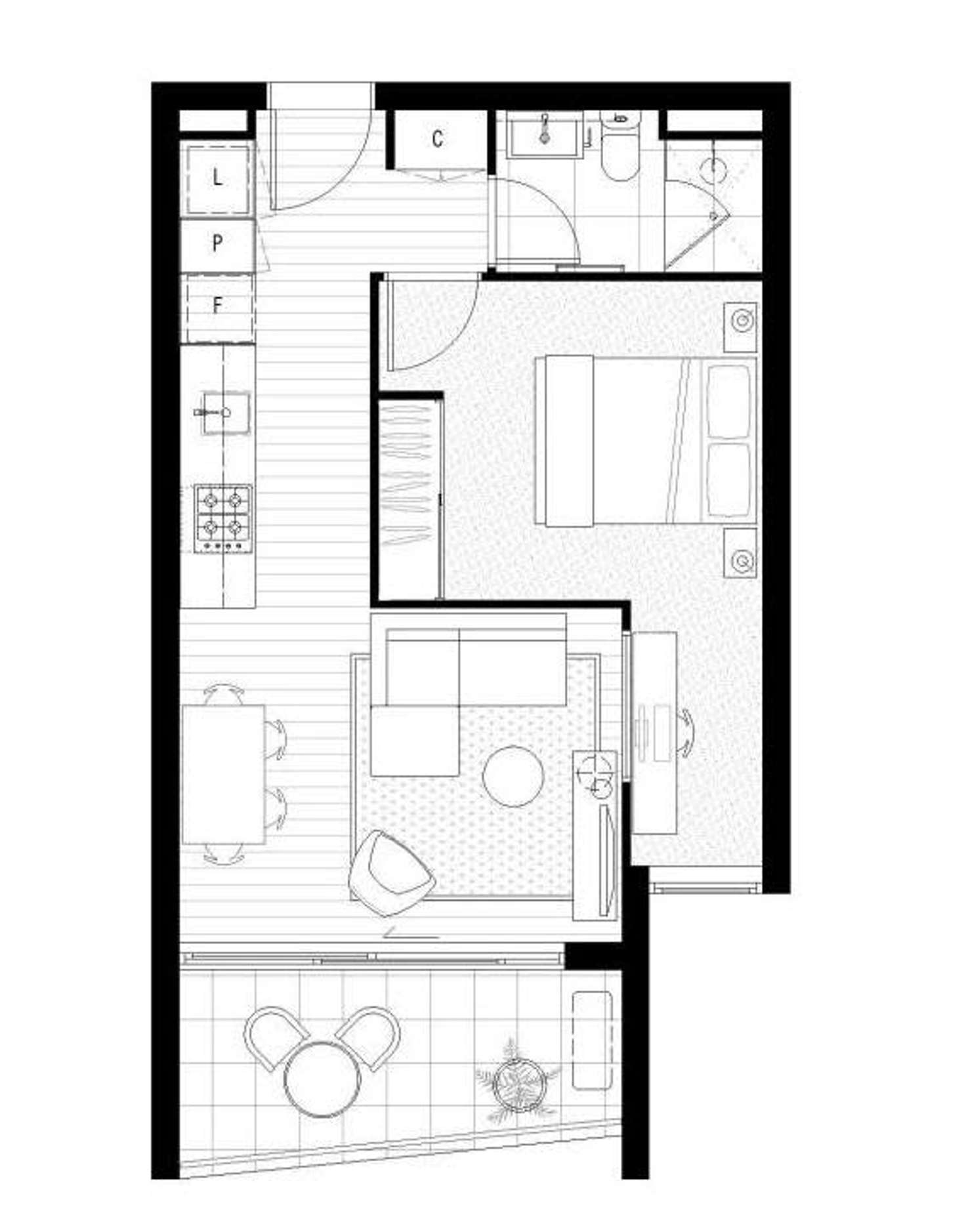 Floorplan of Homely unit listing, 110/26 Breese Street, Brunswick VIC 3056