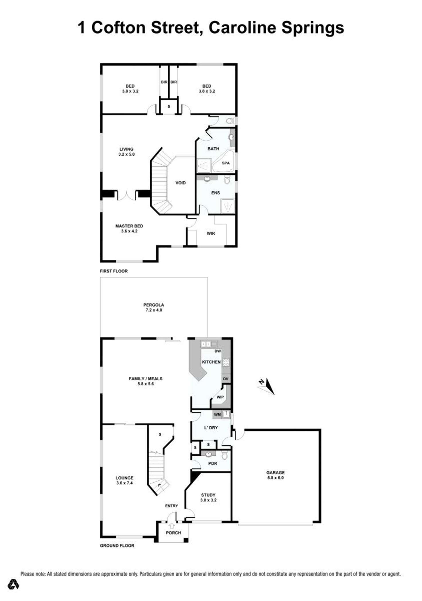 Floorplan of Homely house listing, 1 Cofton Street, Caroline Springs VIC 3023