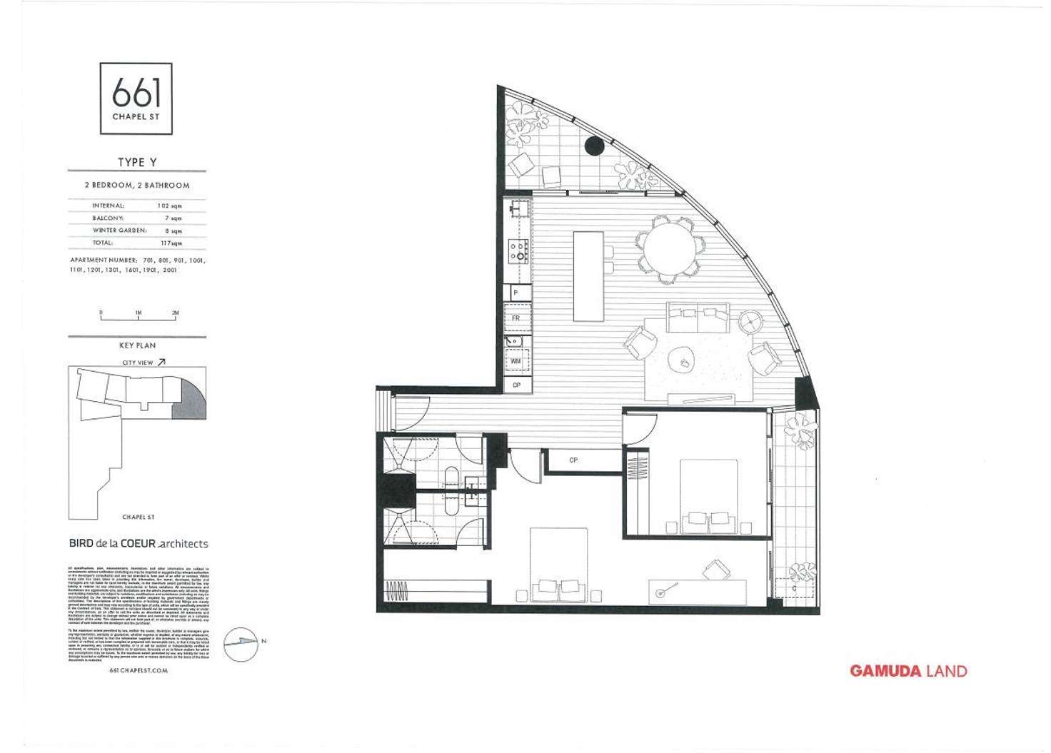 Floorplan of Homely apartment listing, 2001/661 Chapel Street, South Yarra VIC 3141
