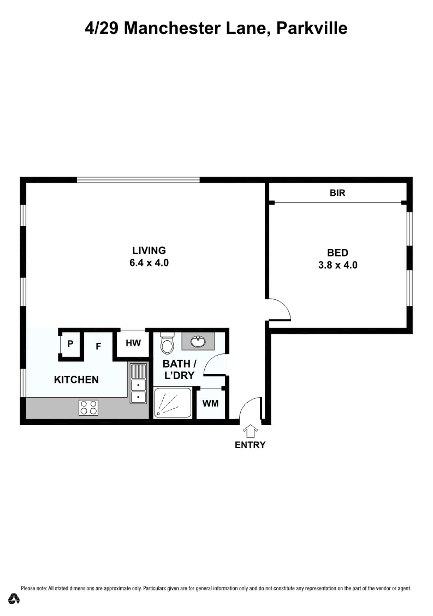 Floorplan of Homely apartment listing, 4/29 Manchester Lane, Parkville VIC 3052