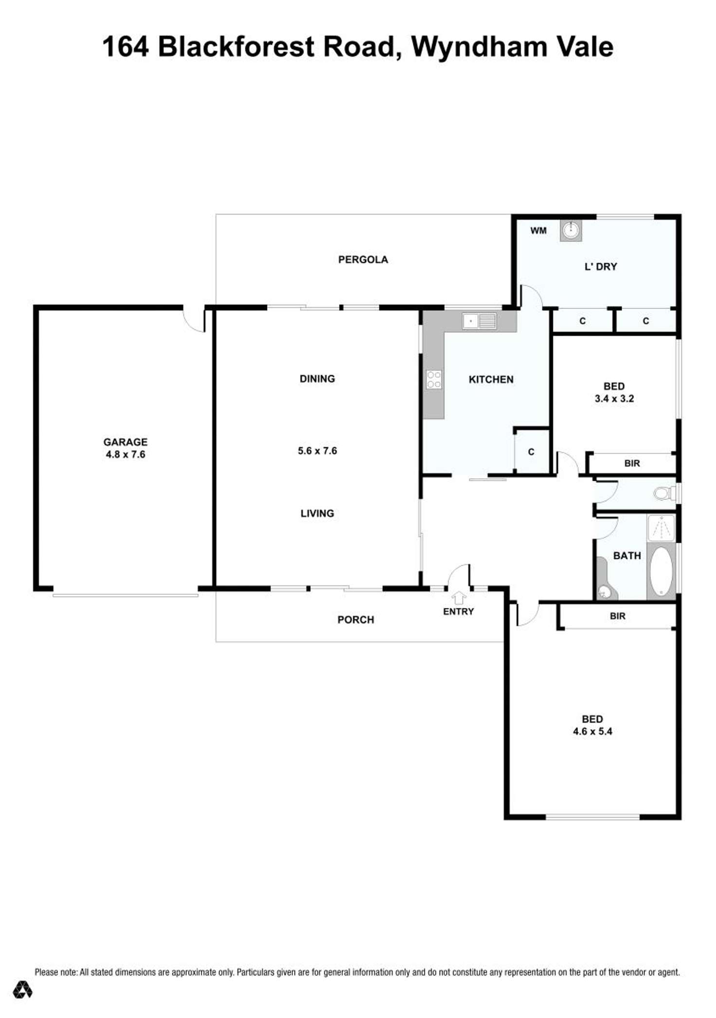 Floorplan of Homely house listing, 164 Black Forest Road, Wyndham Vale VIC 3024