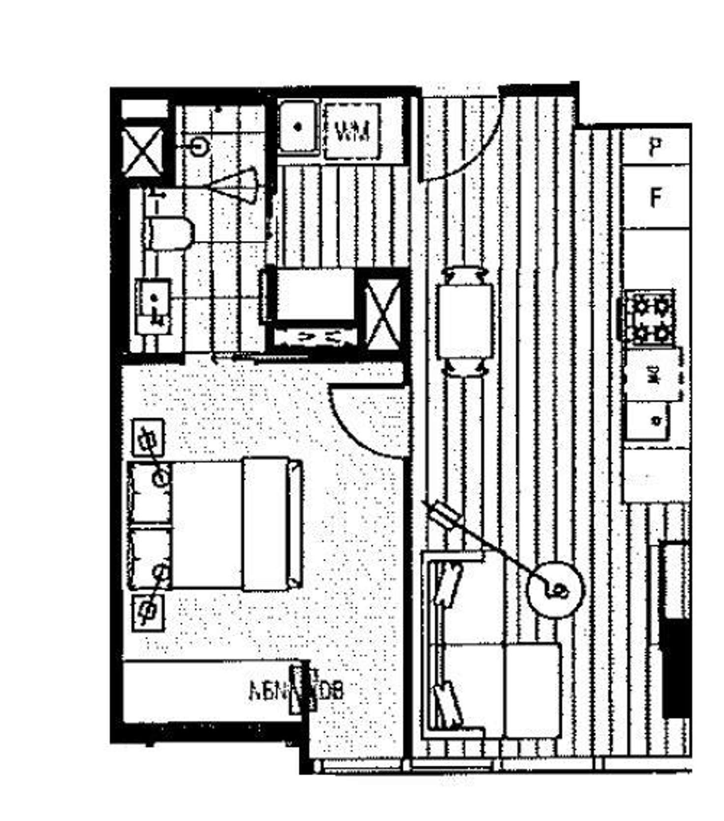 Floorplan of Homely apartment listing, 3608/70 Southbank Boulevard, Southbank VIC 3006