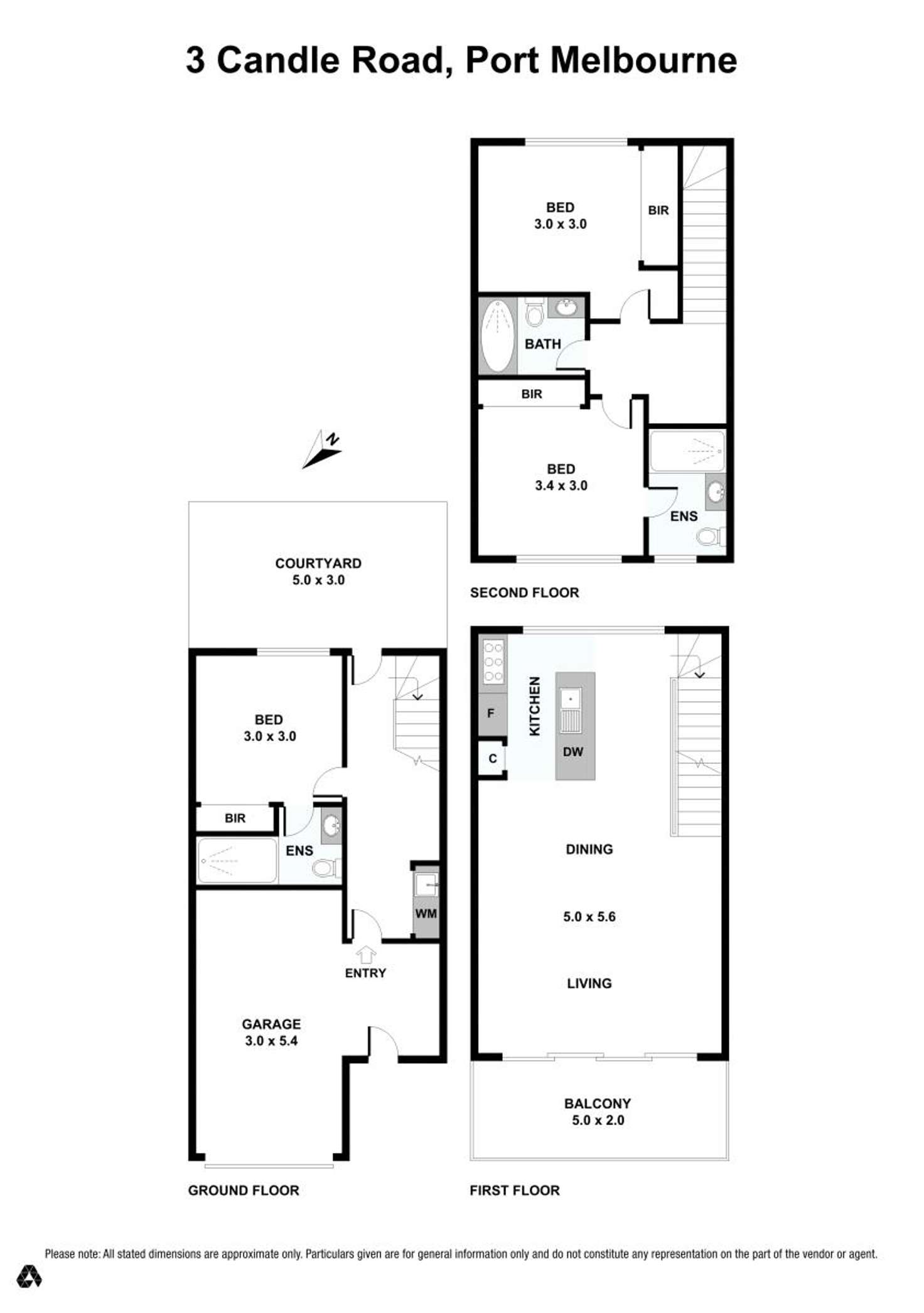 Floorplan of Homely house listing, 3 Candle Road, Port Melbourne VIC 3207
