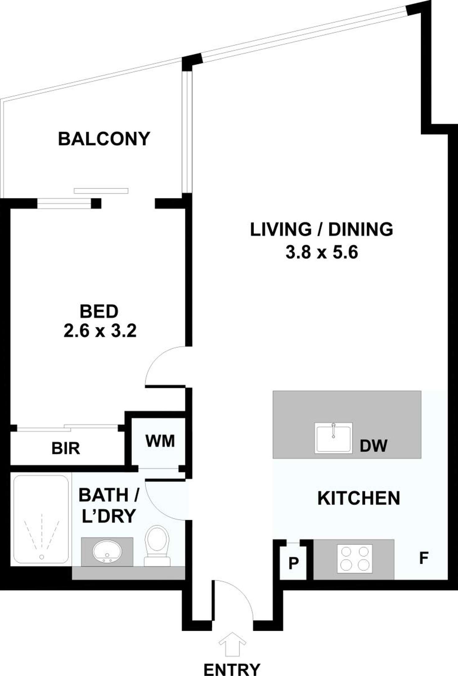 Floorplan of Homely apartment listing, 1106/170 Victoria Street, Carlton VIC 3053