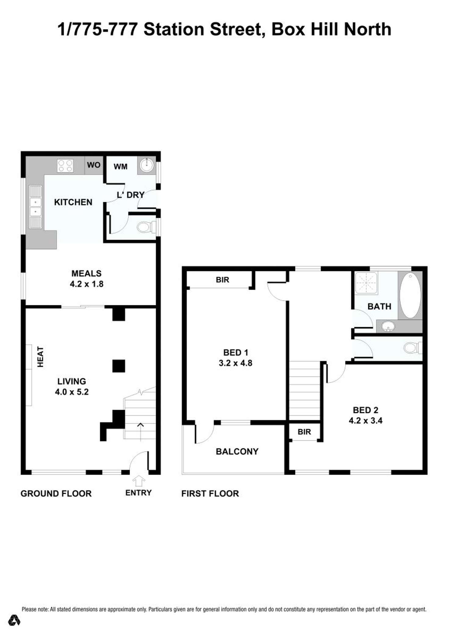 Floorplan of Homely unit listing, 1/775-777 Station St, Box Hill North VIC 3129