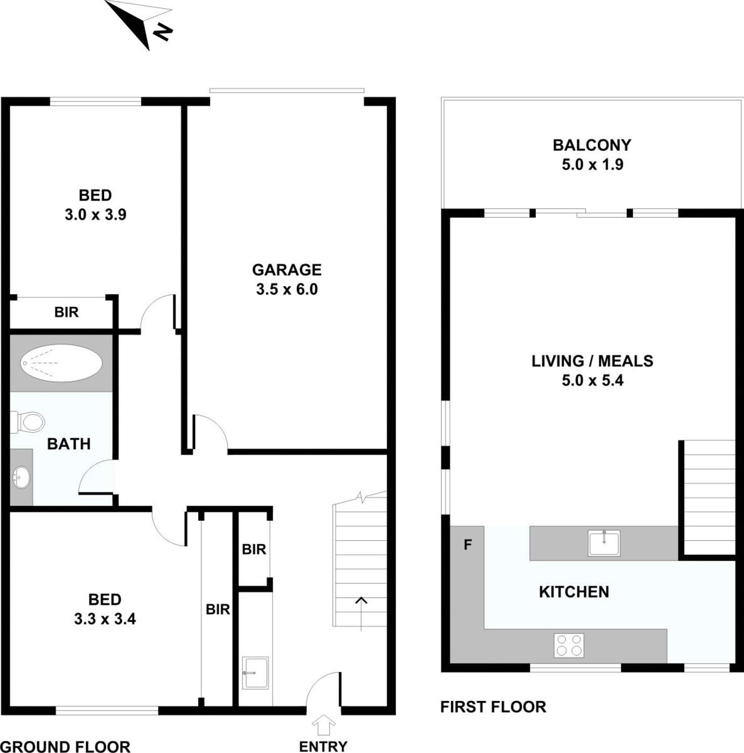 Floorplan of Homely unit listing, 5/212-214 Bell Street, Coburg VIC 3058