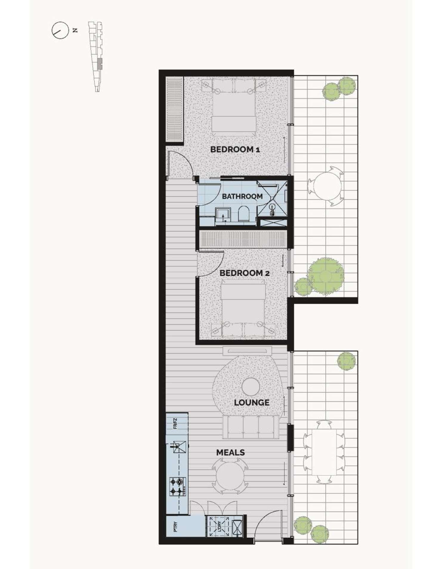 Floorplan of Homely apartment listing, 504/17 Lynch Street, Hawthorn VIC 3122