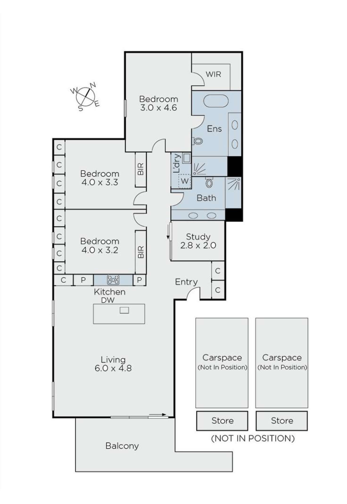 Floorplan of Homely apartment listing, 301/17 Riversdale Road, Hawthorn VIC 3122