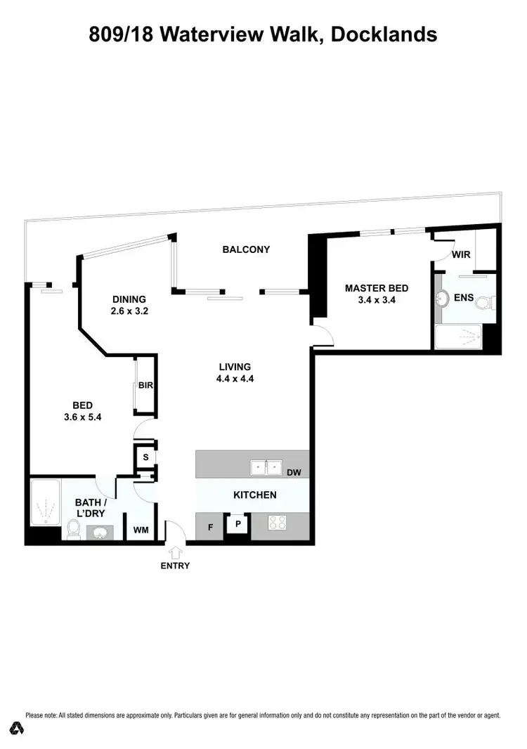 Floorplan of Homely unit listing, 809/18 Waterview Walk, Docklands VIC 3008