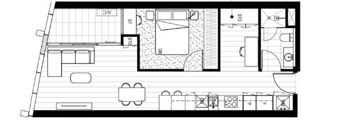 Floorplan of Homely apartment listing, 710/443 Upper Heidelberg Road, Ivanhoe VIC 3079