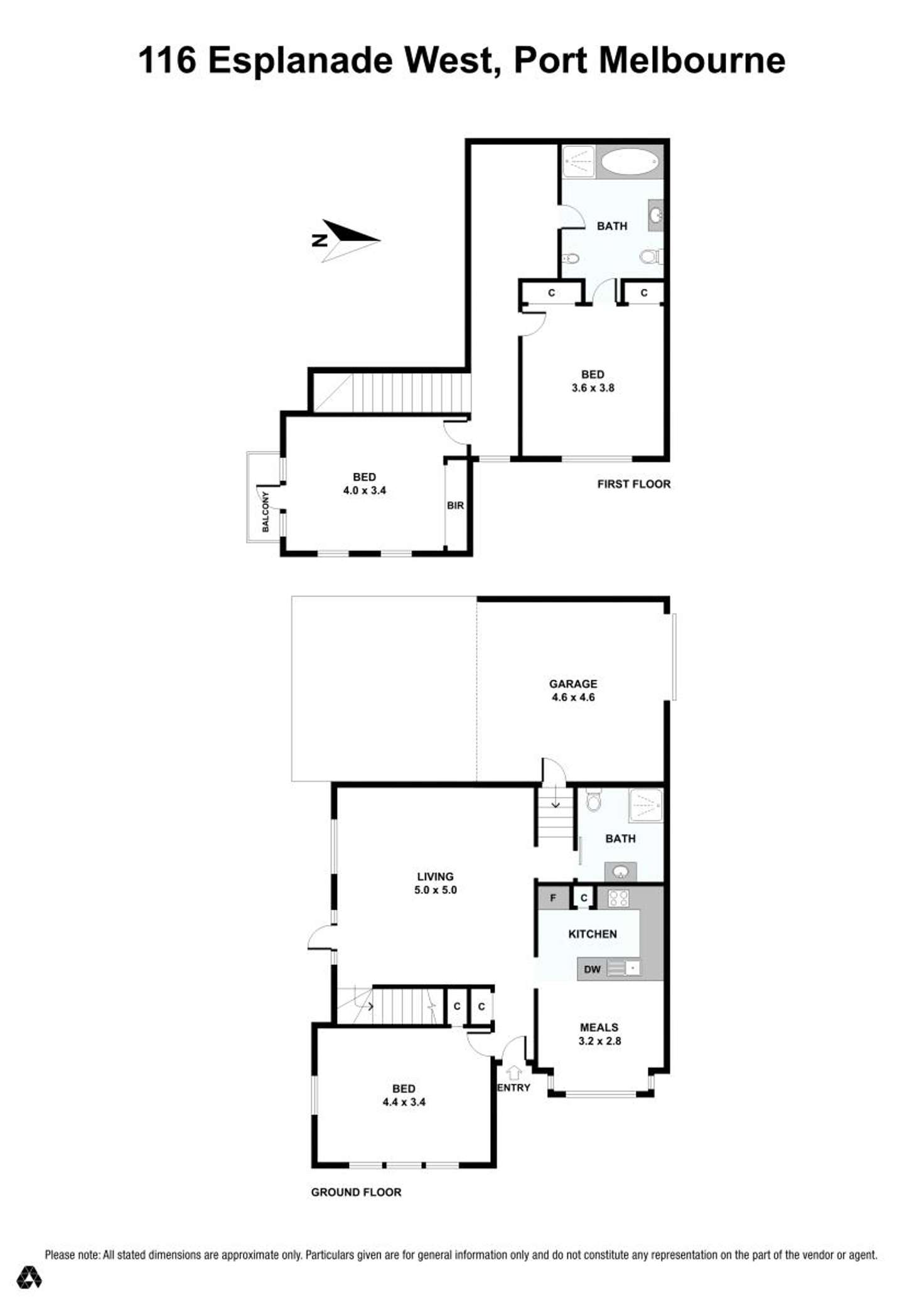 Floorplan of Homely house listing, 116 Esplanade West, Port Melbourne VIC 3207