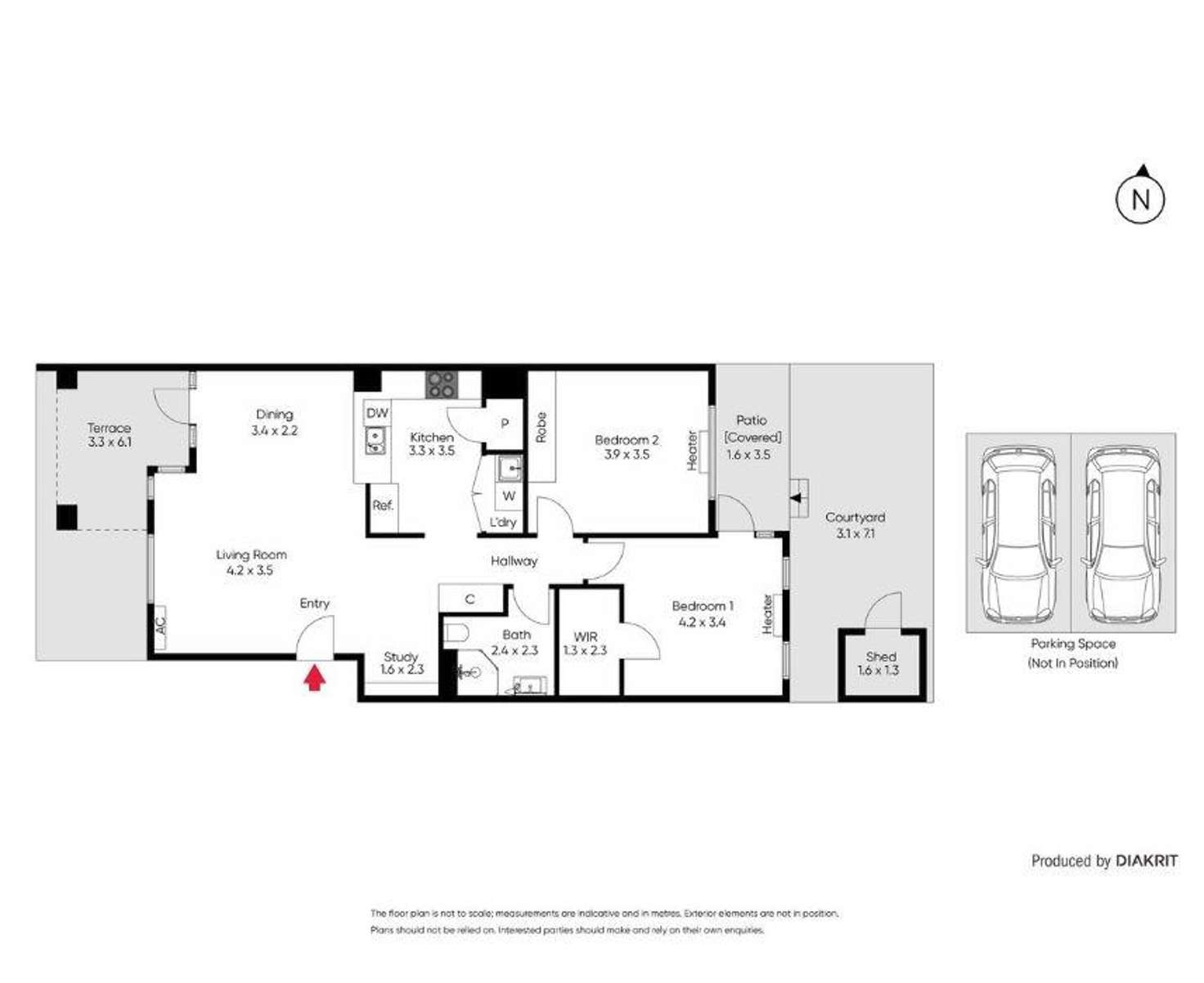 Floorplan of Homely apartment listing, 34/65-69 Riversdale Road, Hawthorn VIC 3122