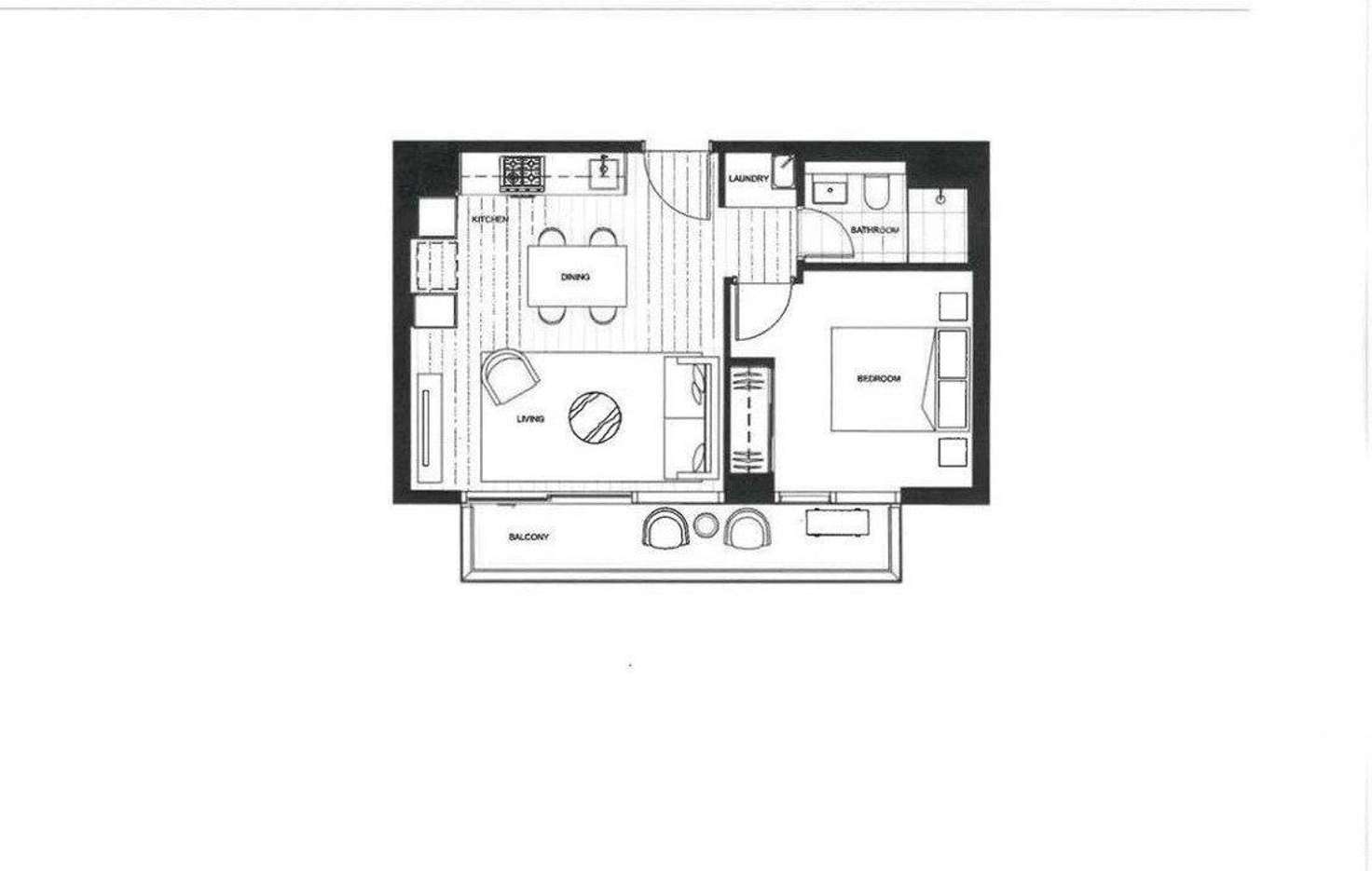 Floorplan of Homely apartment listing, 207/915 Collins Street, Docklands VIC 3008