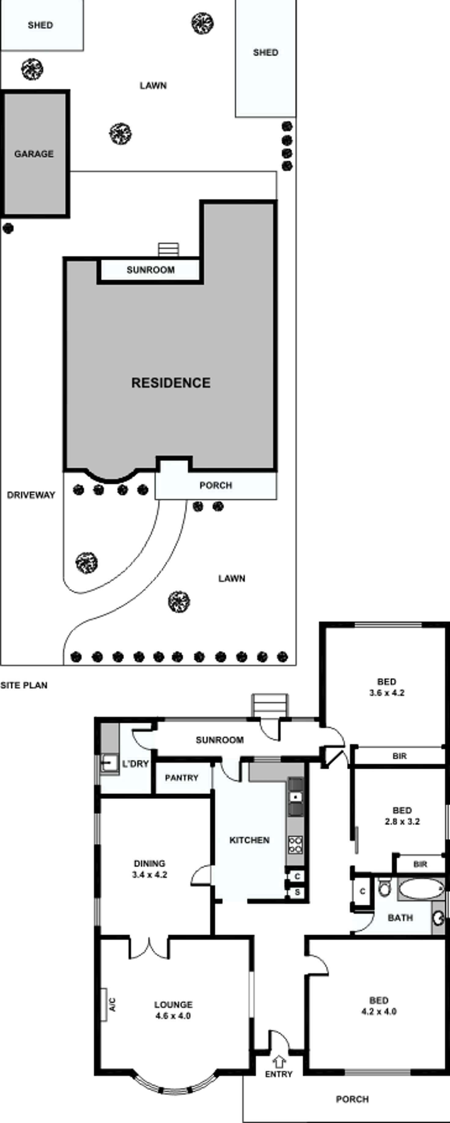 Floorplan of Homely house listing, 440 Lower Heidelberg Rd, Eaglemont VIC 3084