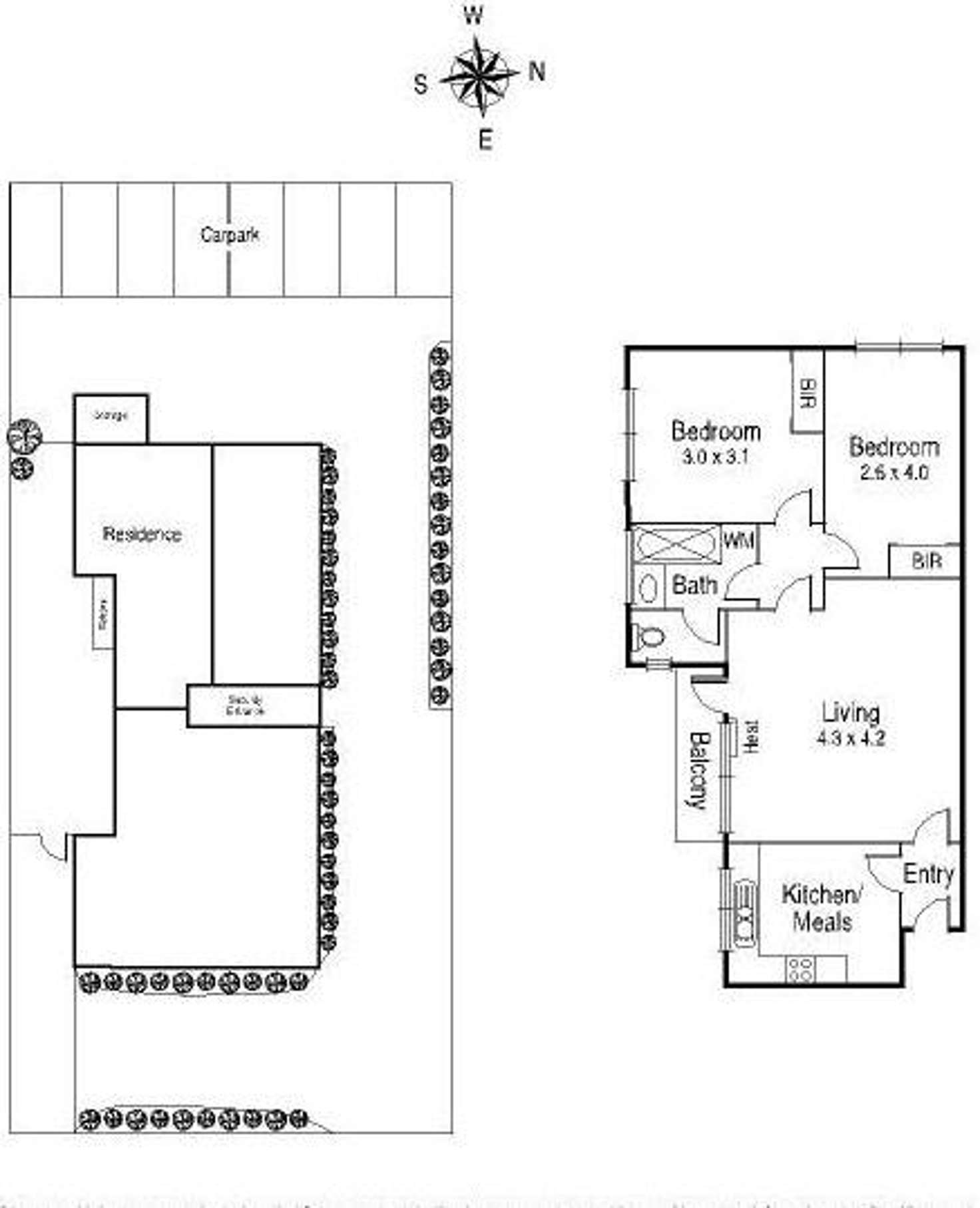 Floorplan of Homely apartment listing, 7/42 Alphington Street, Alphington VIC 3078