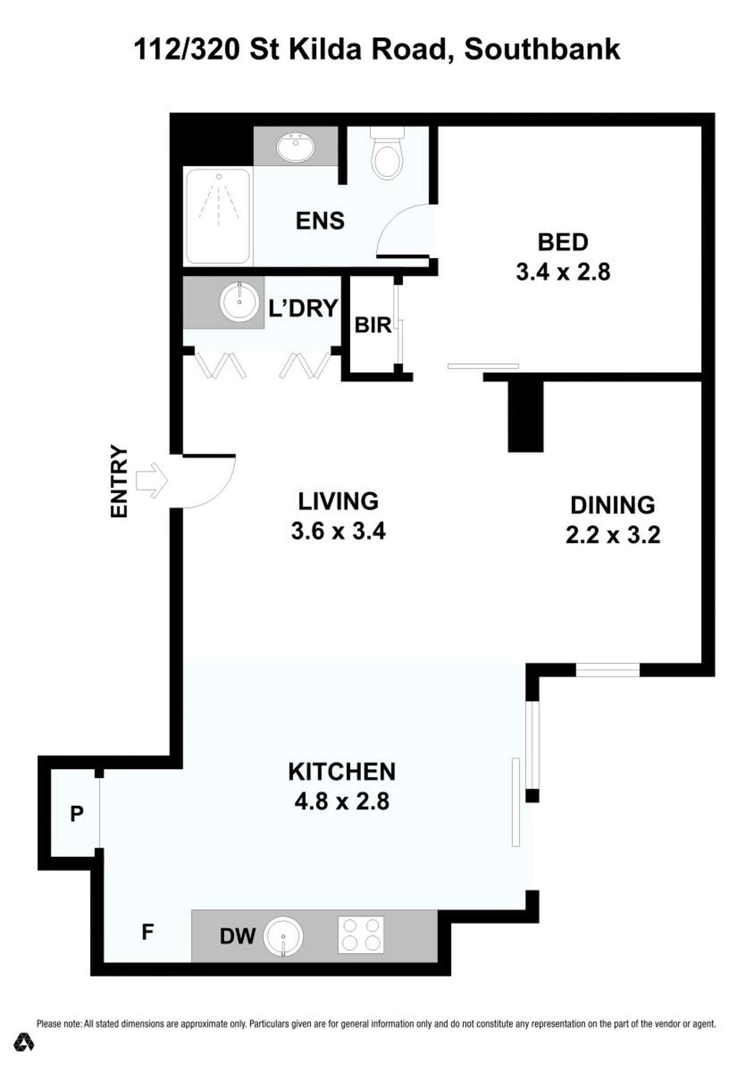 Floorplan of Homely apartment listing, 112/320 St Kilda Road, Southbank VIC 3006