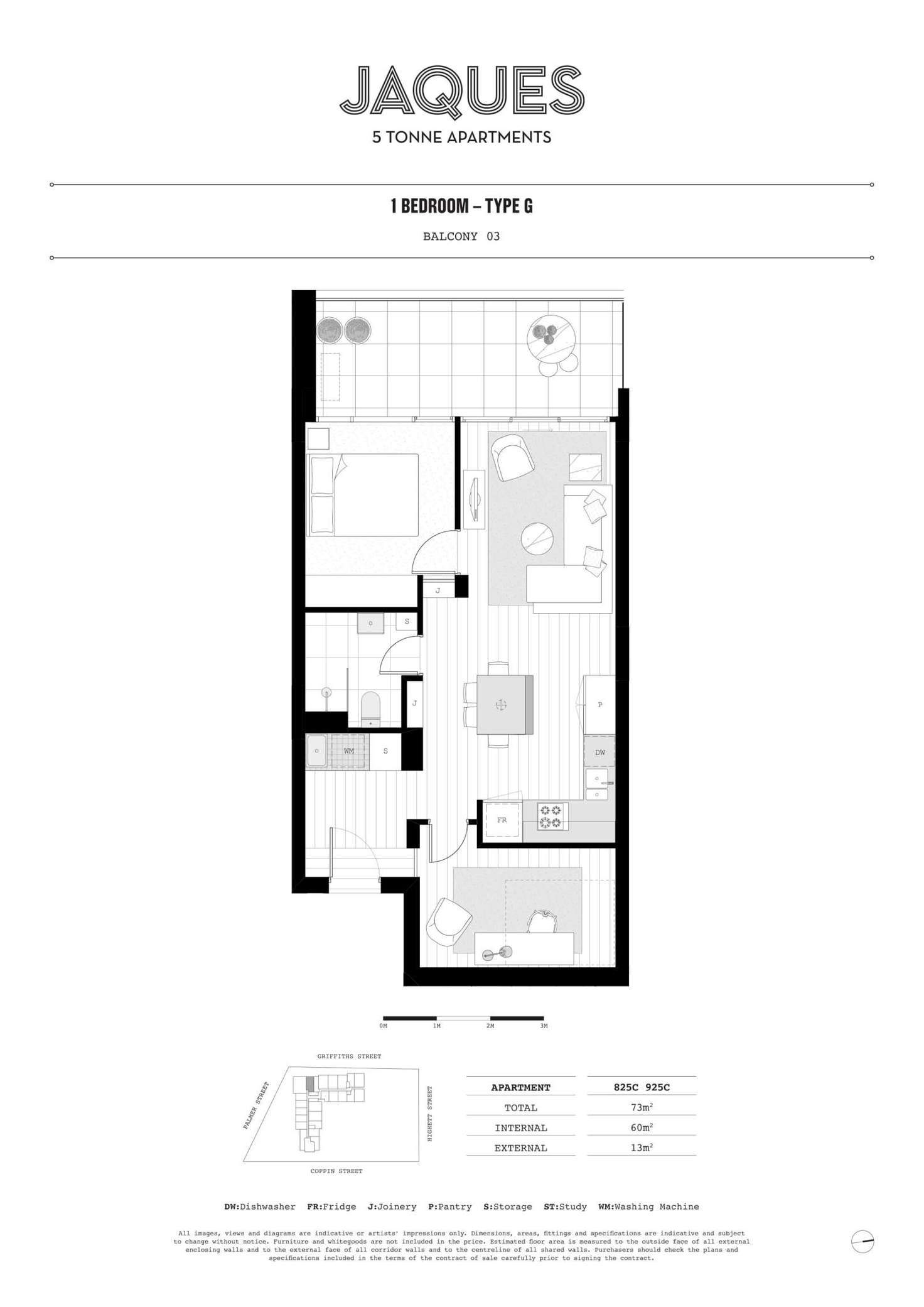 Floorplan of Homely apartment listing, 825/1 Dyer Street, Richmond VIC 3121