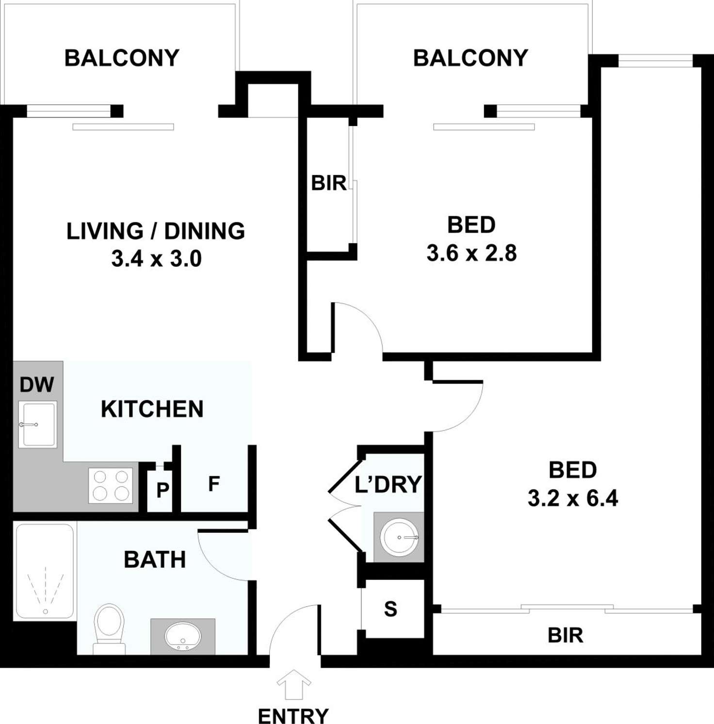 Floorplan of Homely apartment listing, 5415/185 Weston Street, Brunswick East VIC 3057