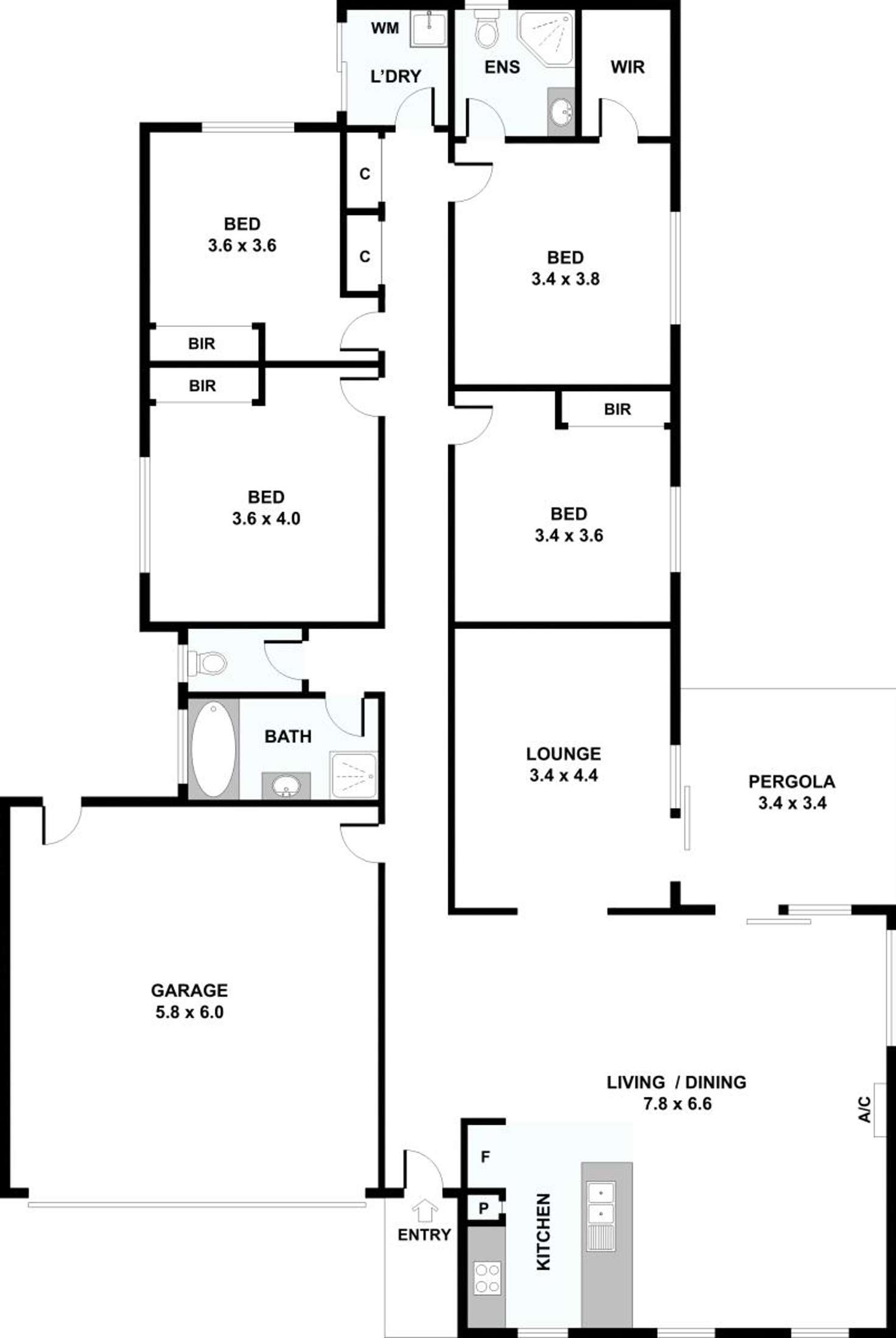 Floorplan of Homely house listing, 6 Dampiera Avenue, Wallan VIC 3756