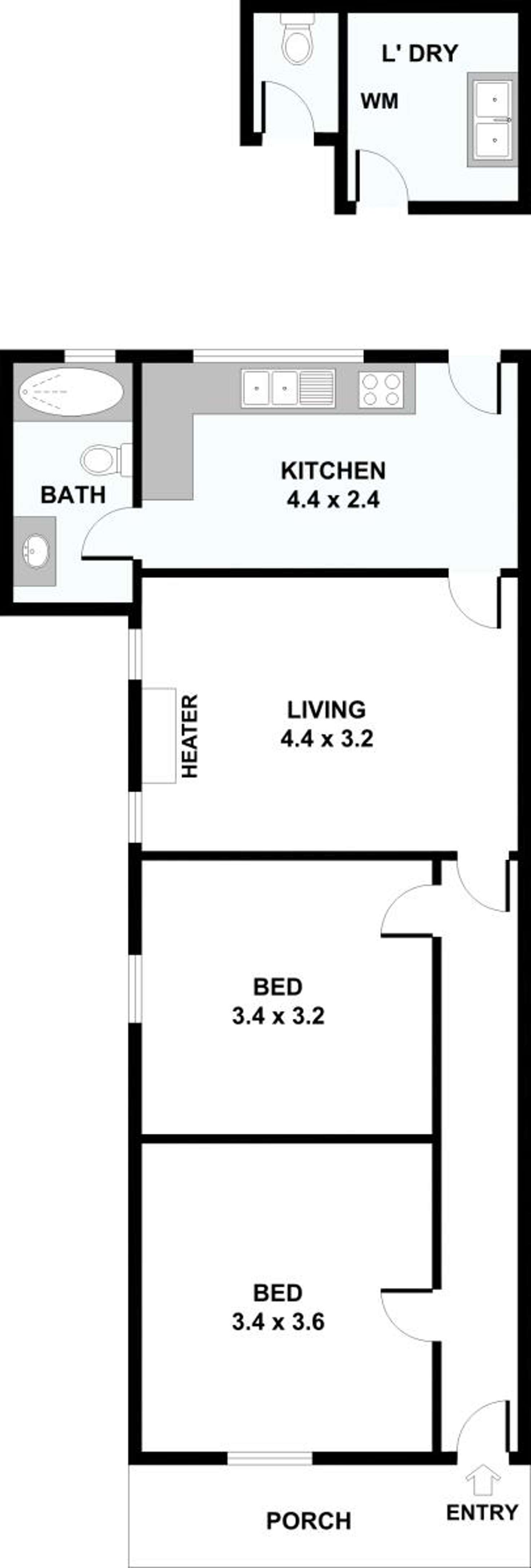 Floorplan of Homely house listing, 159 Alexandra Parade, Fitzroy North VIC 3068