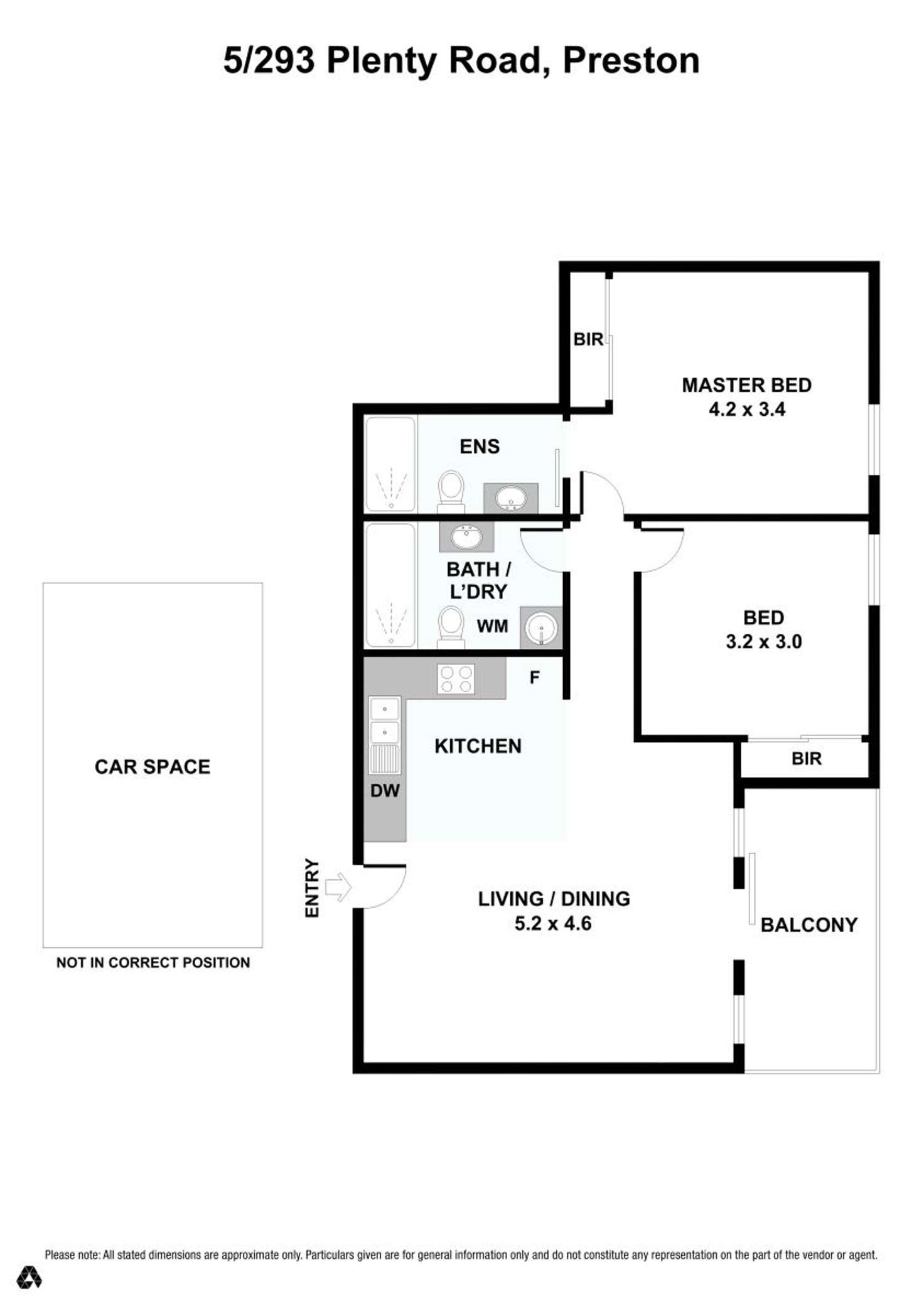 Floorplan of Homely unit listing, 5/293-297 Plenty Road, Preston VIC 3072