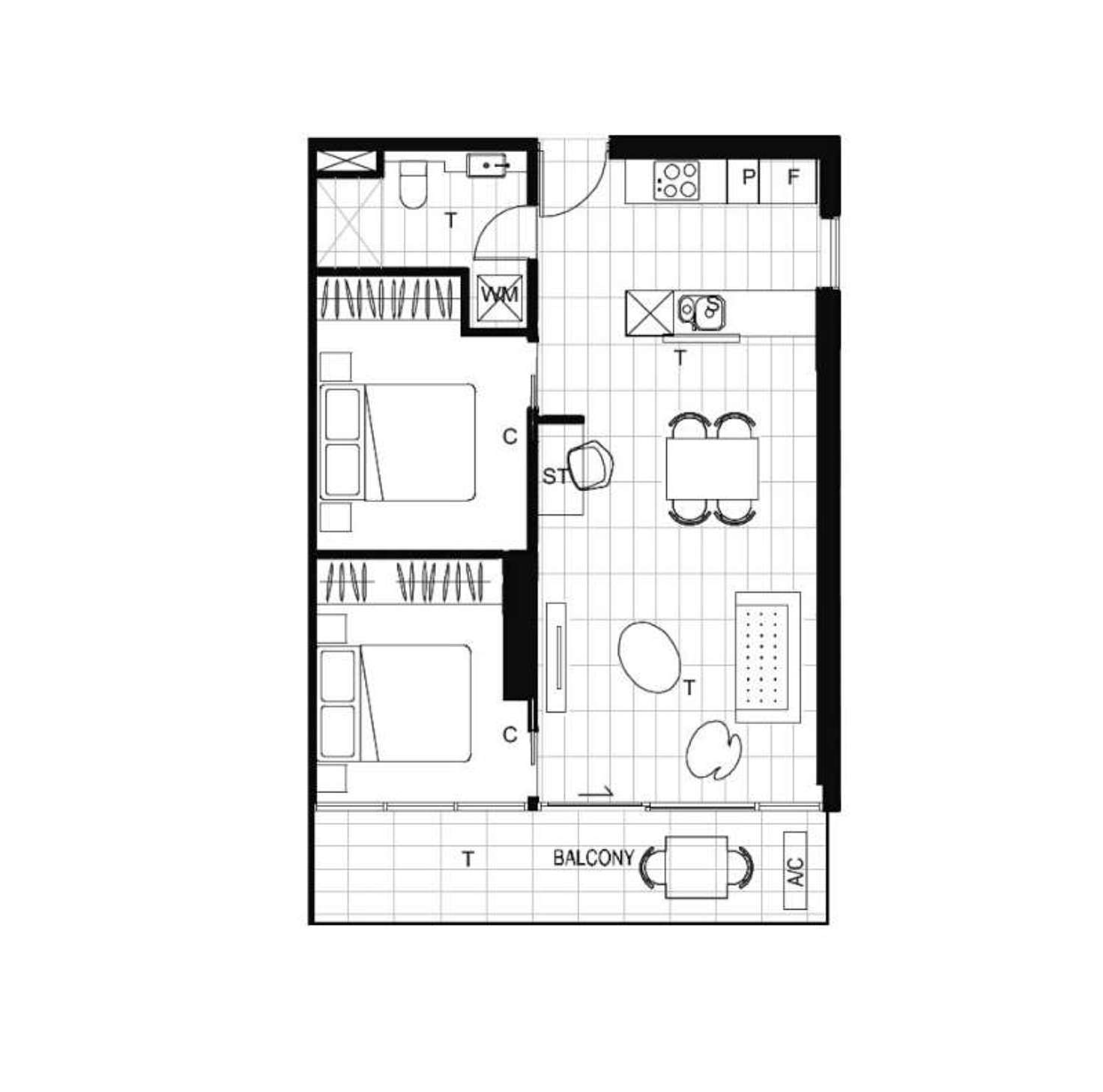 Floorplan of Homely apartment listing, 105/201 High Street, Prahran VIC 3181