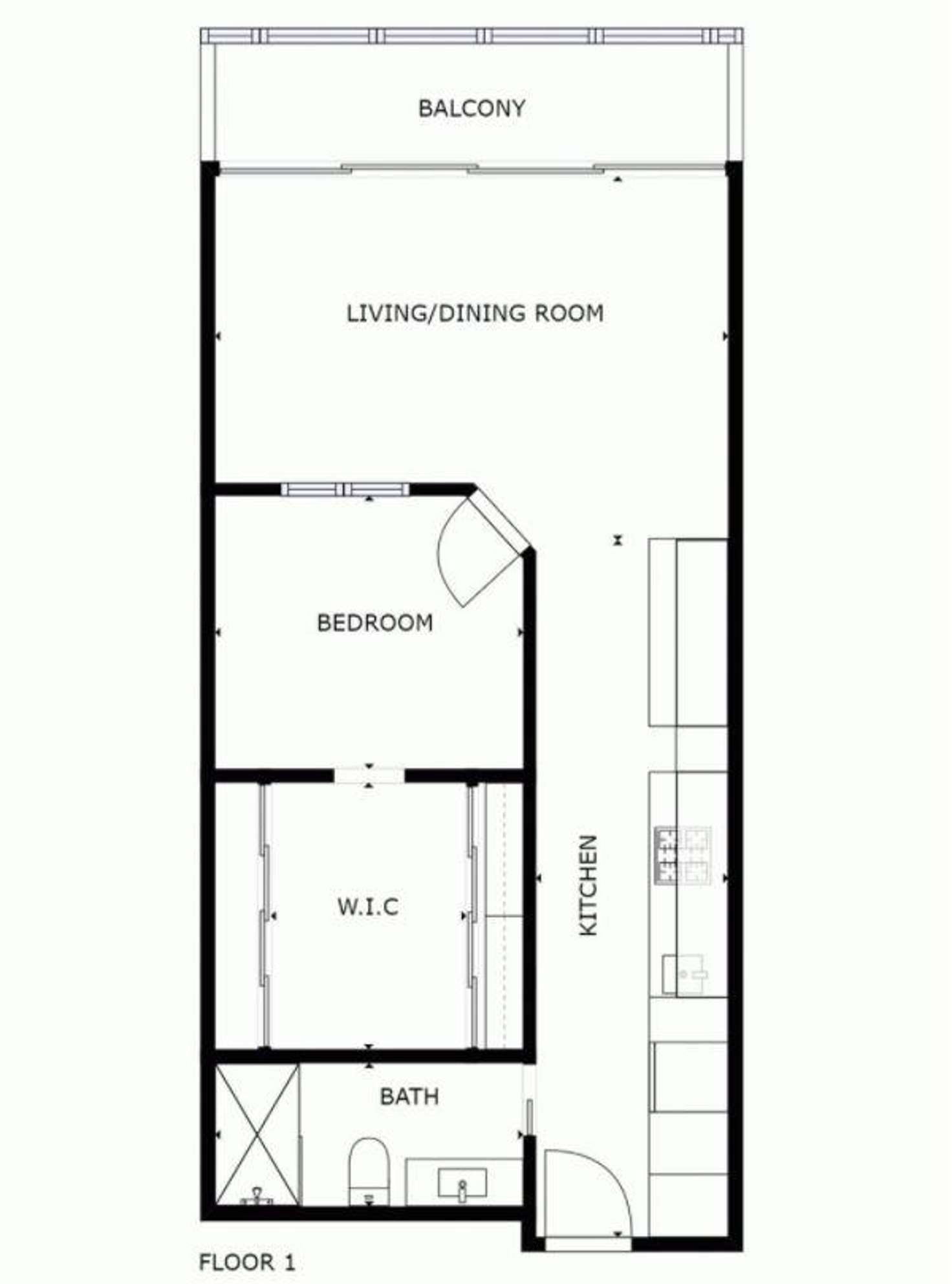 Floorplan of Homely apartment listing, 811/35 Malcolm Street, South Yarra VIC 3141
