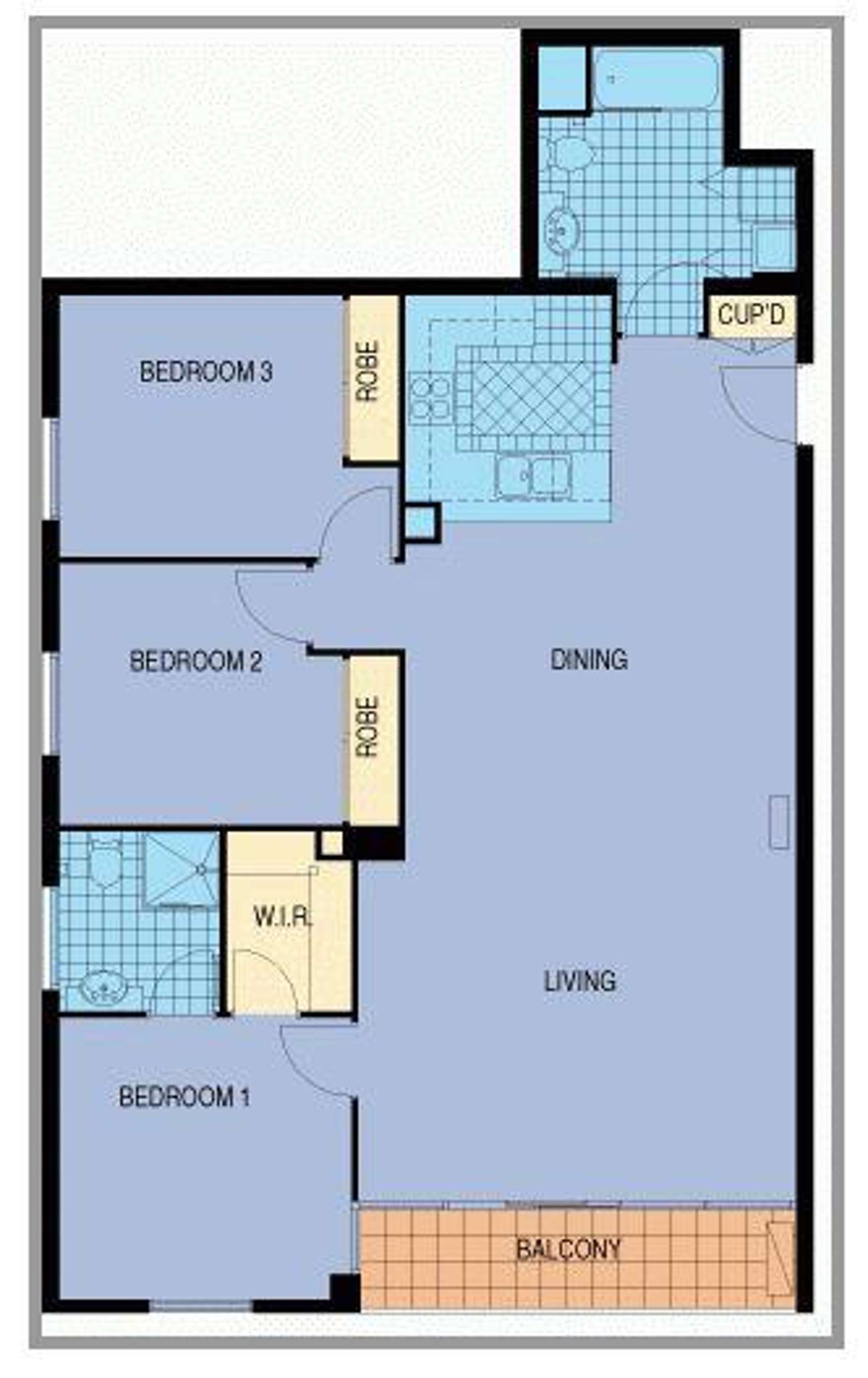 Floorplan of Homely apartment listing, 37/39 Dorcas Street, South Melbourne VIC 3205