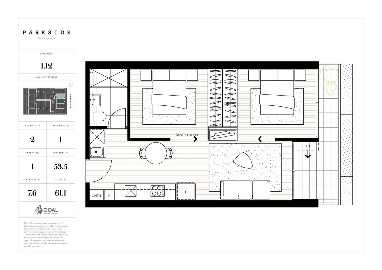 Floorplan of Homely apartment listing, 112/64-66 Keilor Road, Essendon North VIC 3041