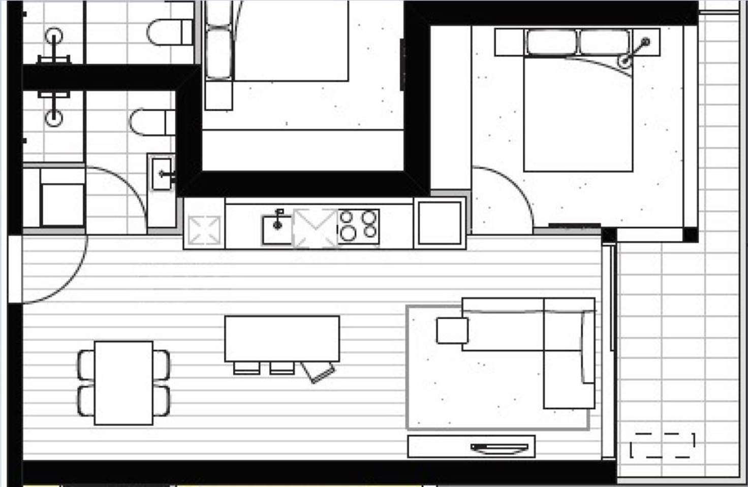 Floorplan of Homely apartment listing, 909/1 Ascot Vale Road, Flemington VIC 3031