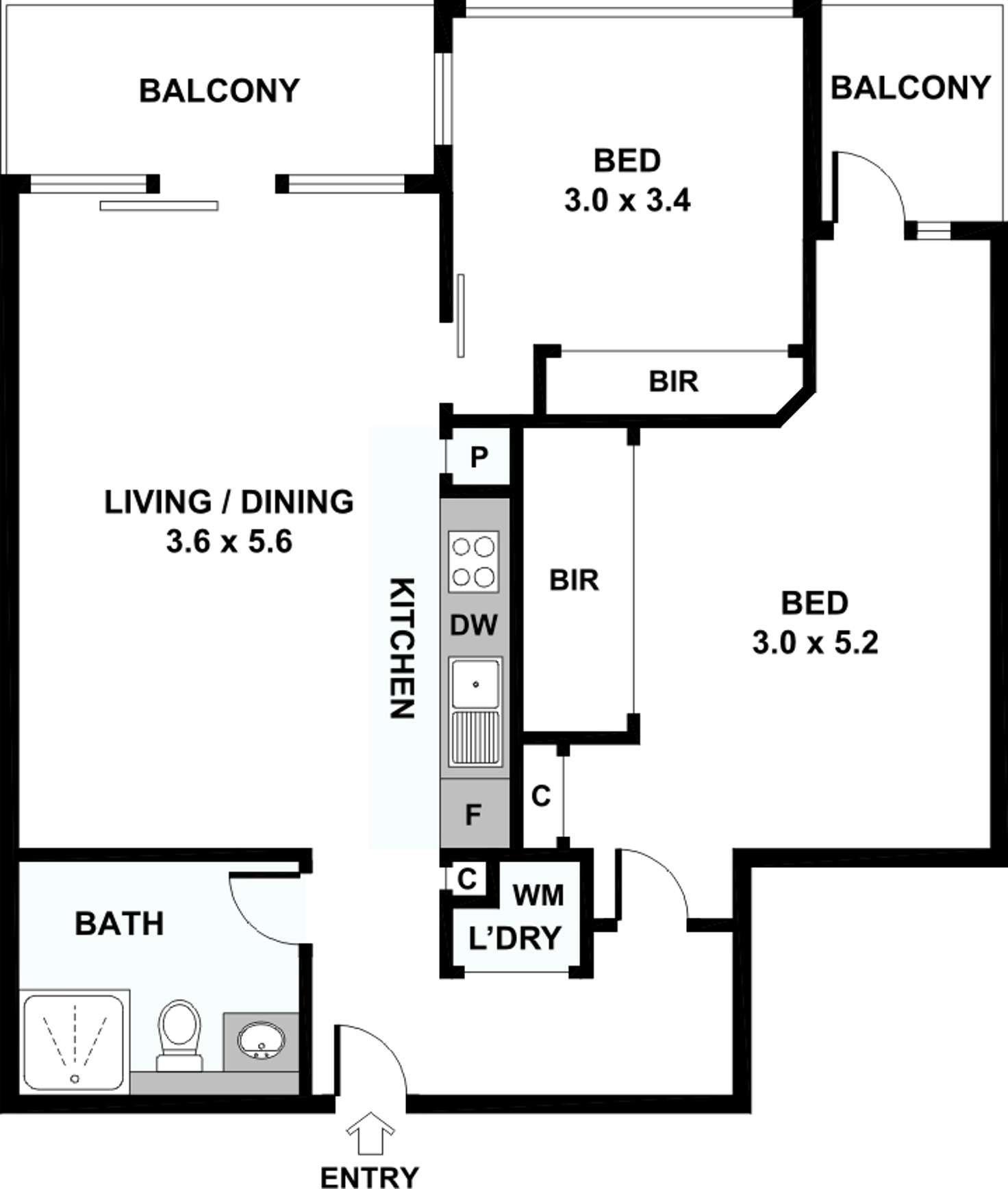 Floorplan of Homely unit listing, 1611n/229 Toorak Road, South Yarra VIC 3141