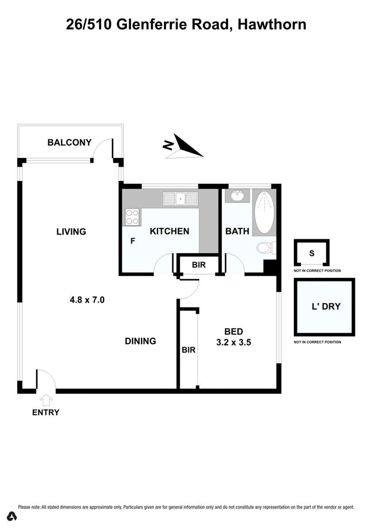 Floorplan of Homely apartment listing, 26/510 Glenferrie Road, Hawthorn VIC 3122