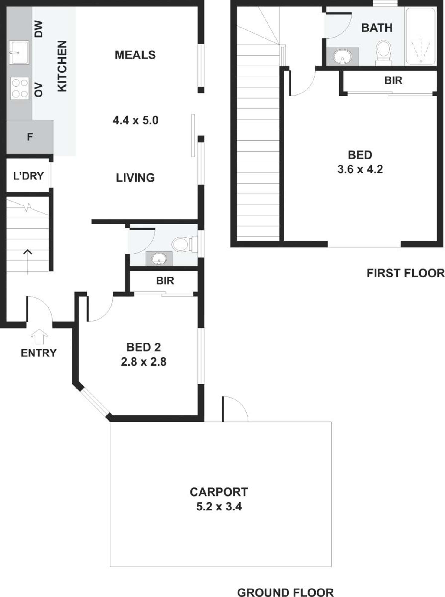 Floorplan of Homely unit listing, 4/2 Duggan Street, Brunswick West VIC 3055