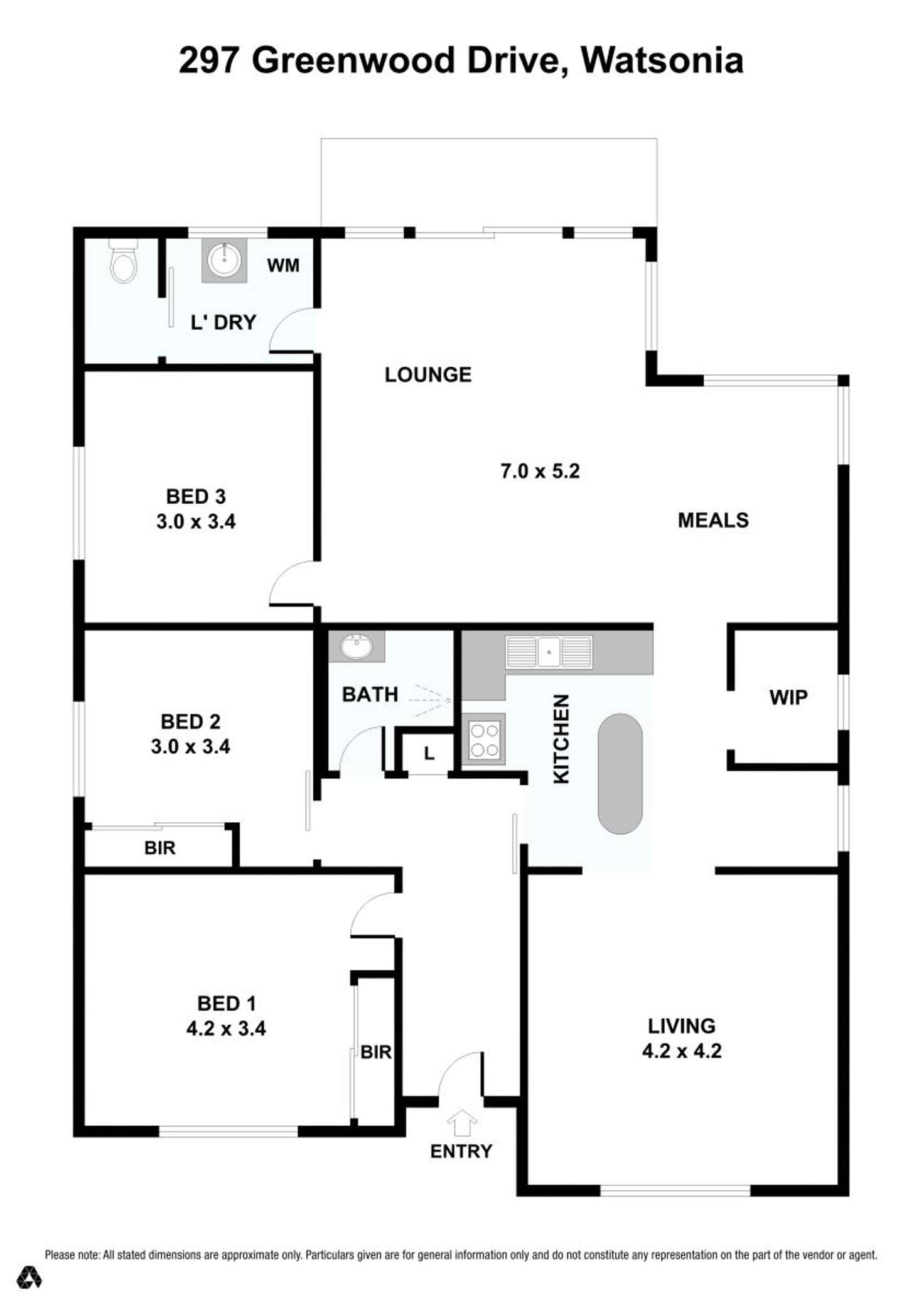 Floorplan of Homely house listing, 297 Greenwood Drive, Watsonia VIC 3087