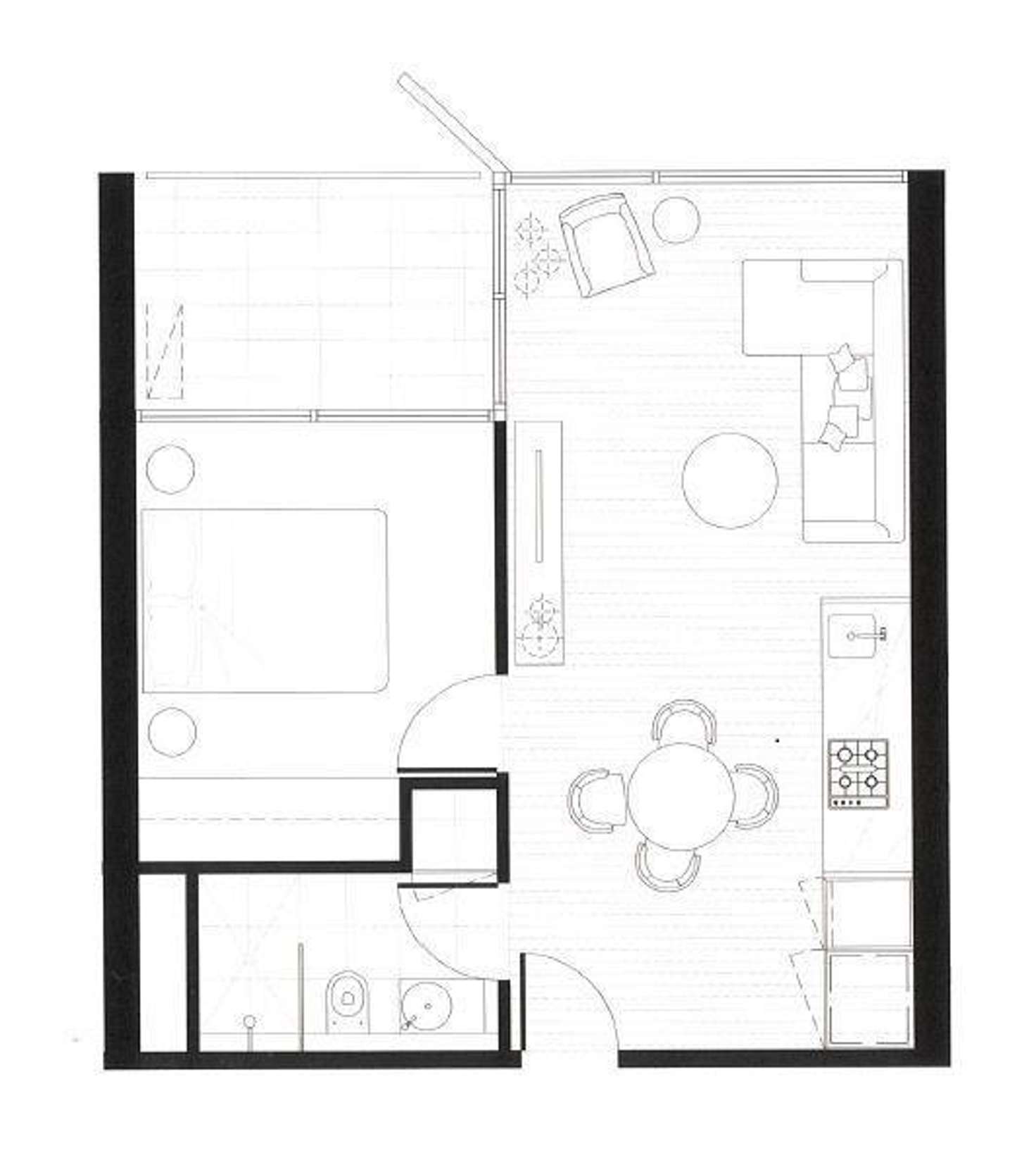 Floorplan of Homely apartment listing, G10/33 Blackwood Street, North Melbourne VIC 3051