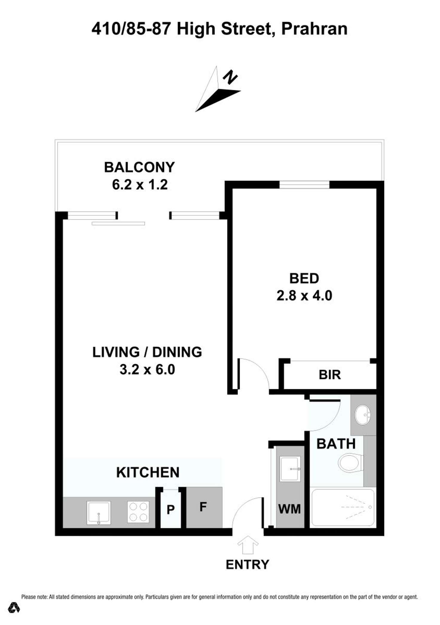 Floorplan of Homely apartment listing, 410/85-87 High Street, Prahran VIC 3181