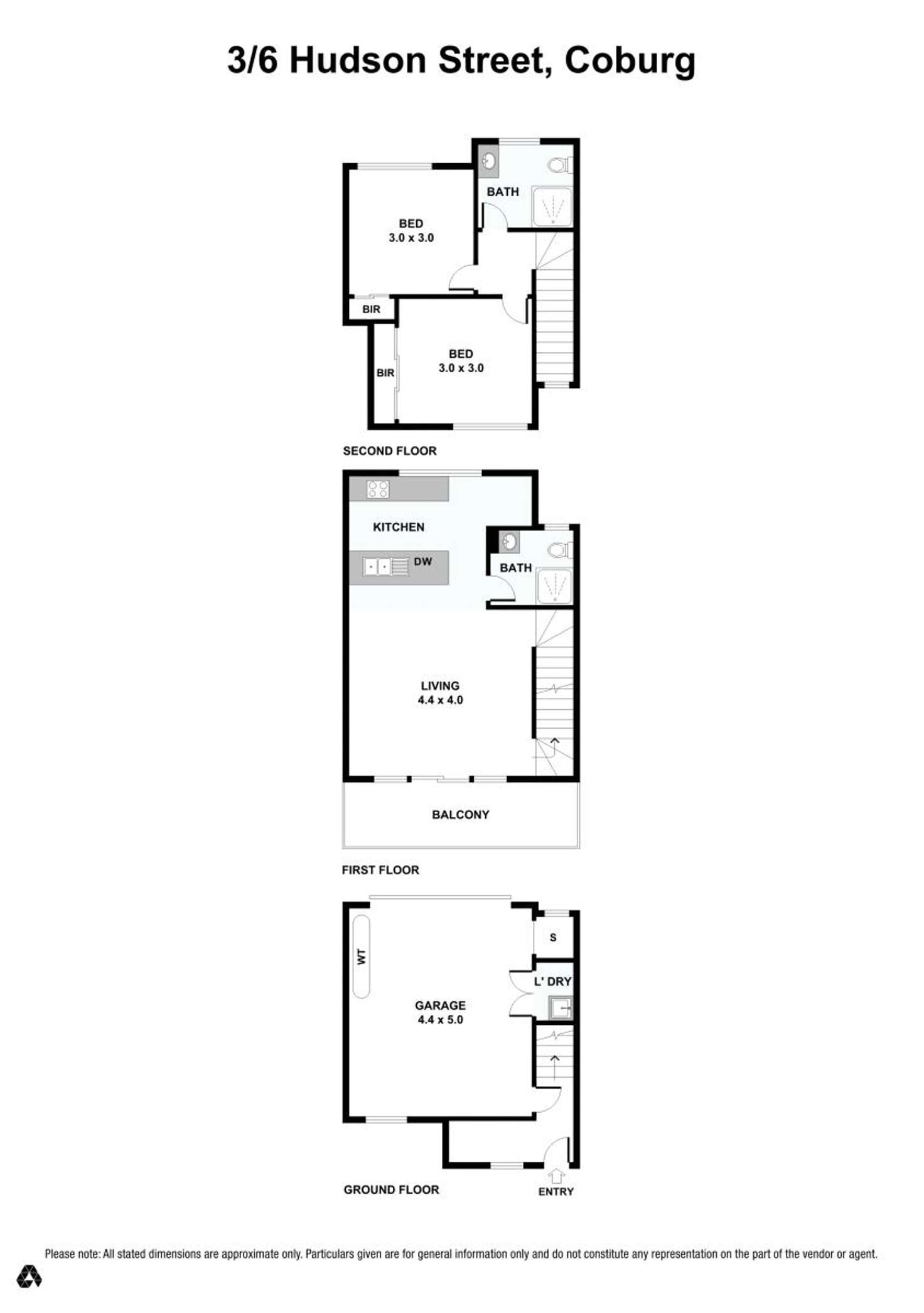 Floorplan of Homely unit listing, 3/6 Hudson Street, Coburg VIC 3058