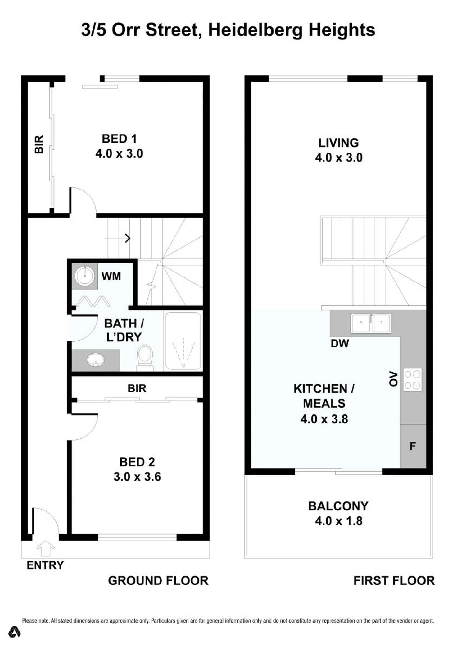 Floorplan of Homely unit listing, 3/5 Orr Street, Heidelberg Heights VIC 3081