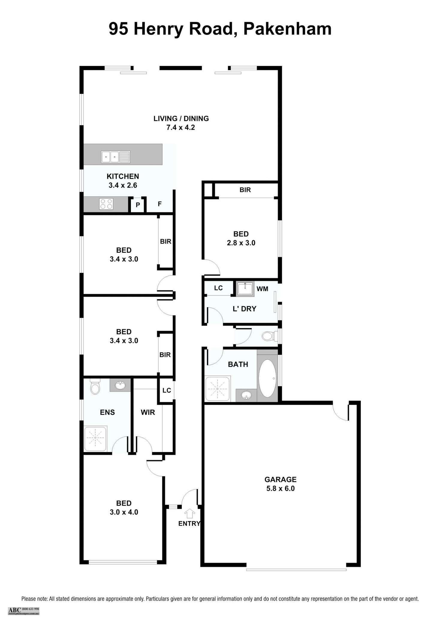 Floorplan of Homely house listing, 95 Henry Road, Pakenham VIC 3810