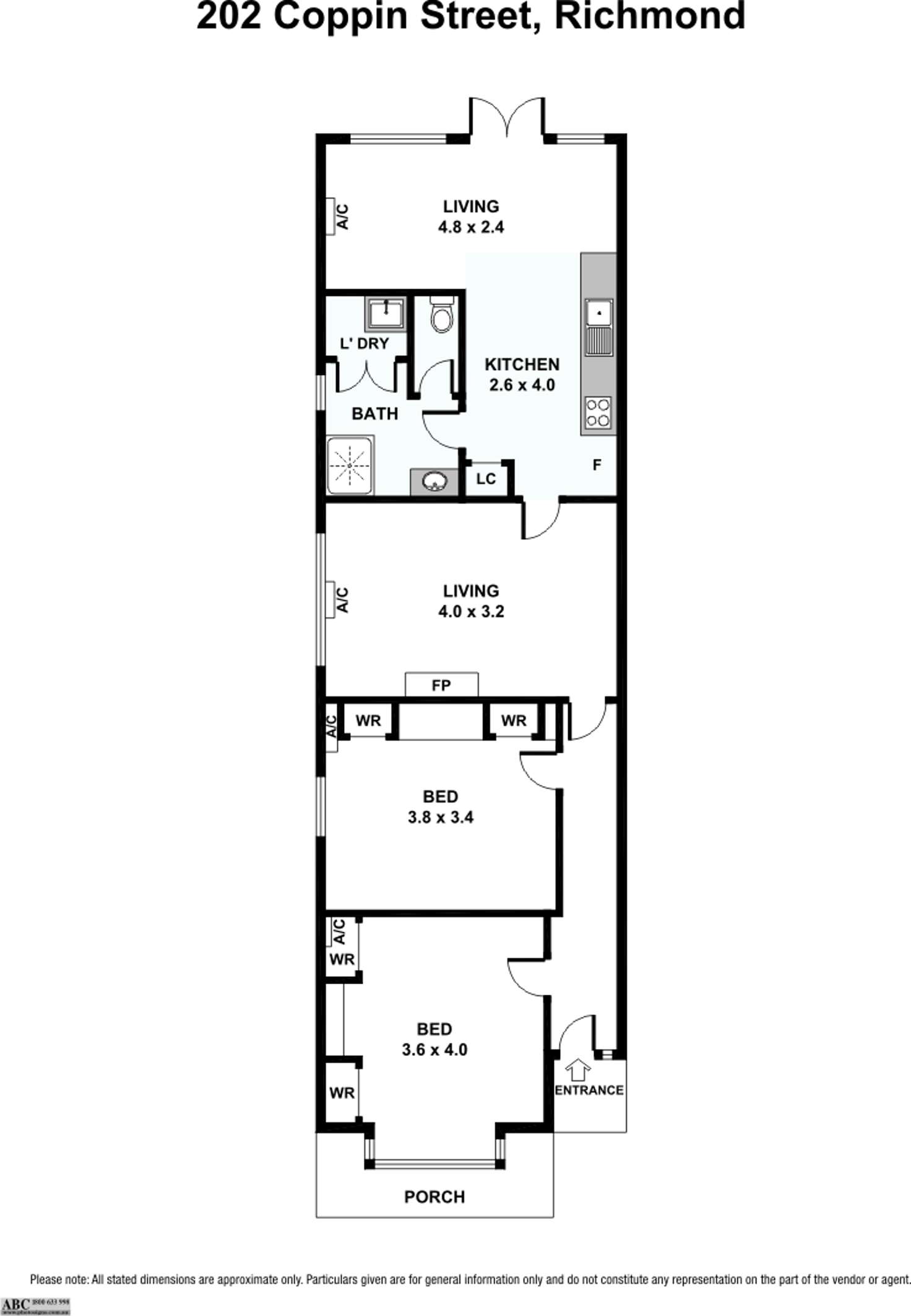 Floorplan of Homely house listing, 202 Coppin Street, Richmond VIC 3121