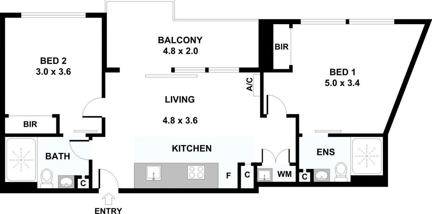 Floorplan of Homely unit listing, 307/17 Lynch Street, Hawthorn VIC 3122