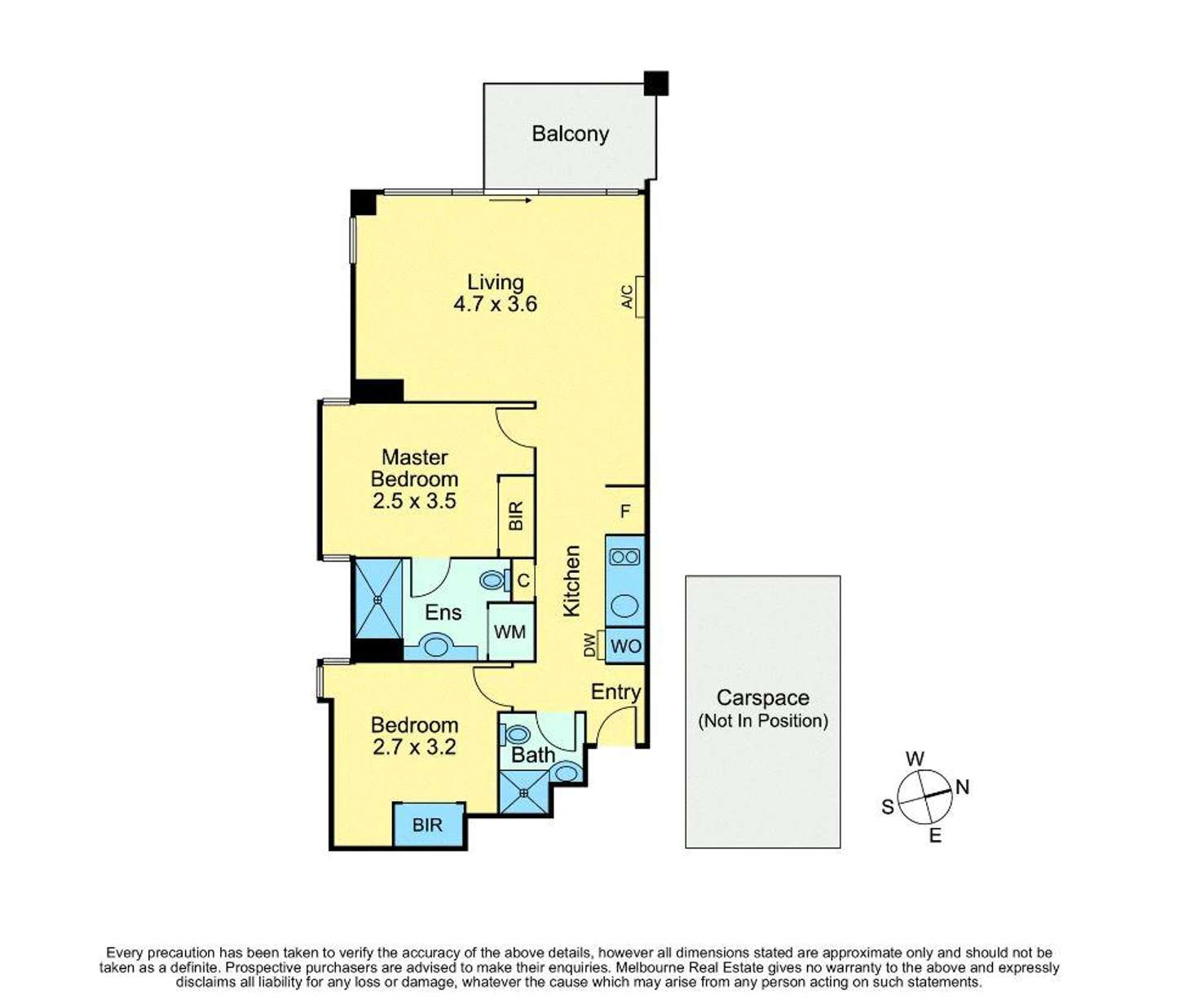 Floorplan of Homely apartment listing, 1011/7 Yarra Street, South Yarra VIC 3141