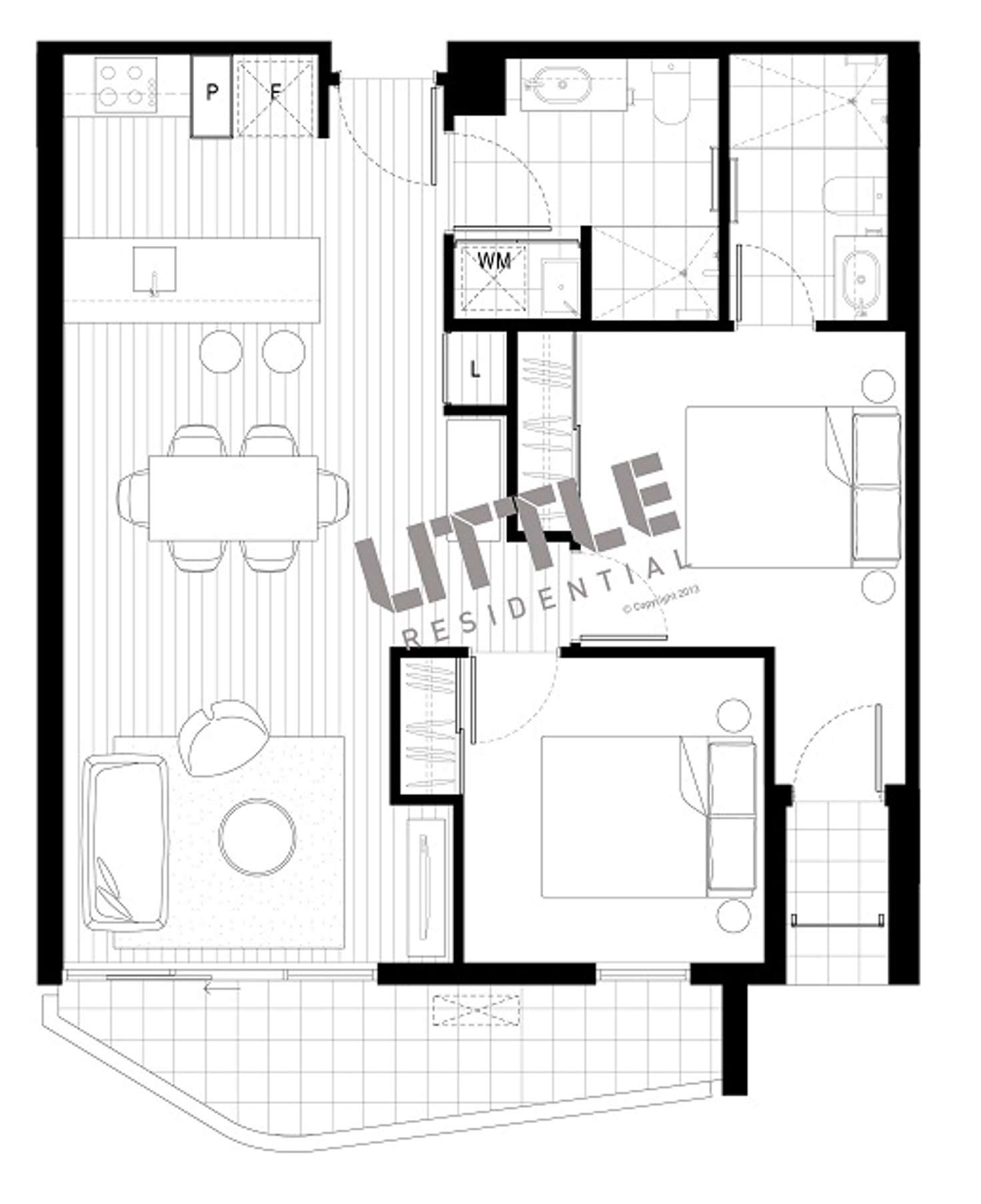 Floorplan of Homely apartment listing, 6212/172 Edward Street, Brunswick East VIC 3057