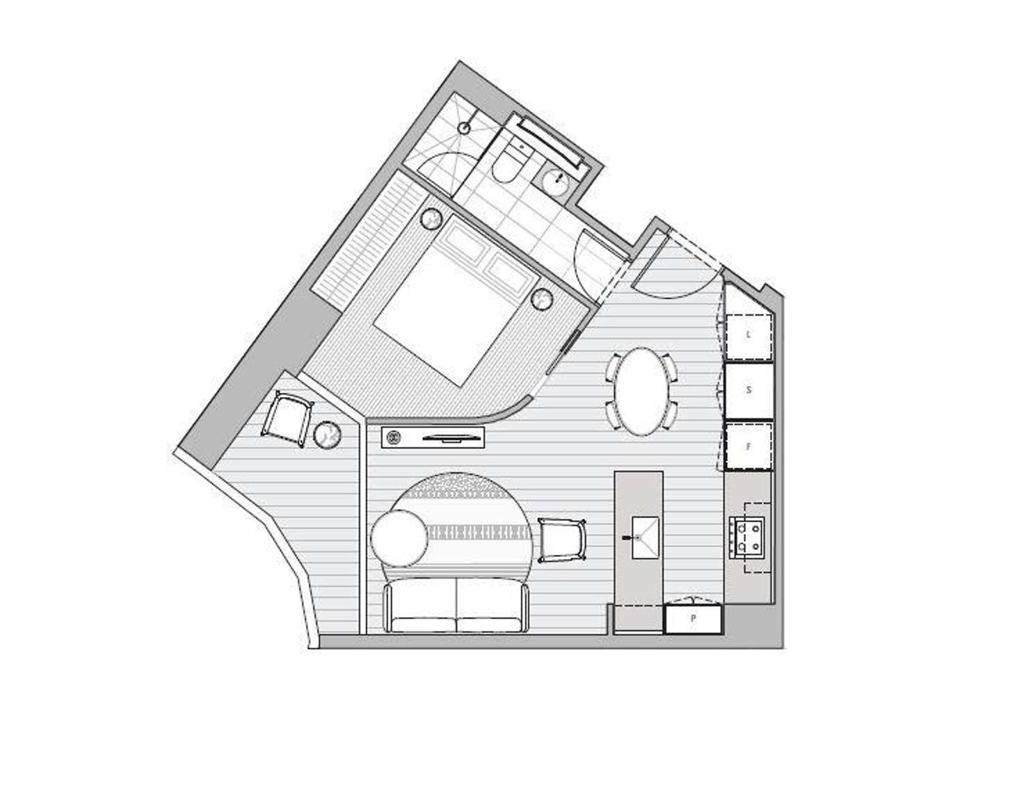 Floorplan of Homely apartment listing, 7711/228 La Trobe Street, Melbourne VIC 3000