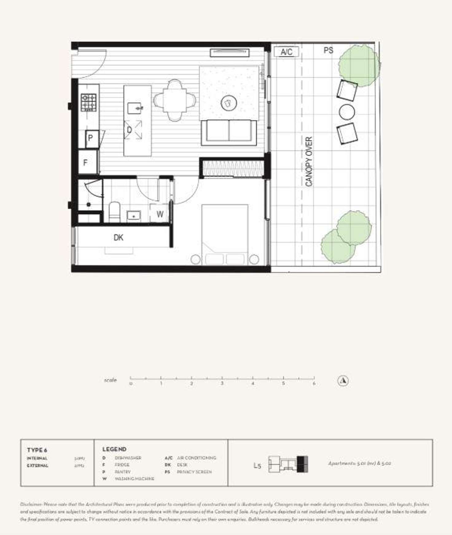 Floorplan of Homely apartment listing, 501/65 Nicholson Street, Brunswick East VIC 3057
