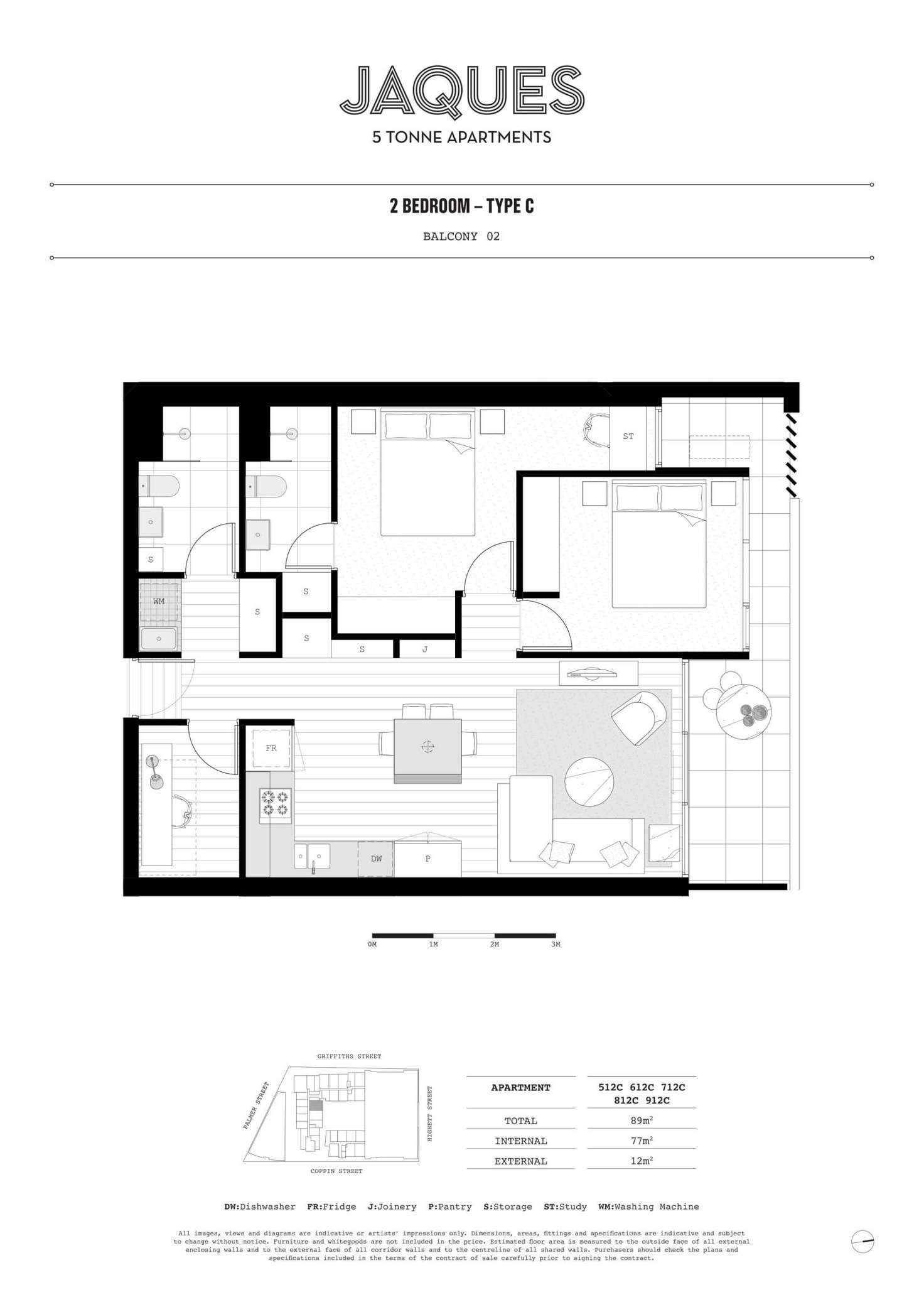 Floorplan of Homely apartment listing, 912/1 Dyer Street, Richmond VIC 3121