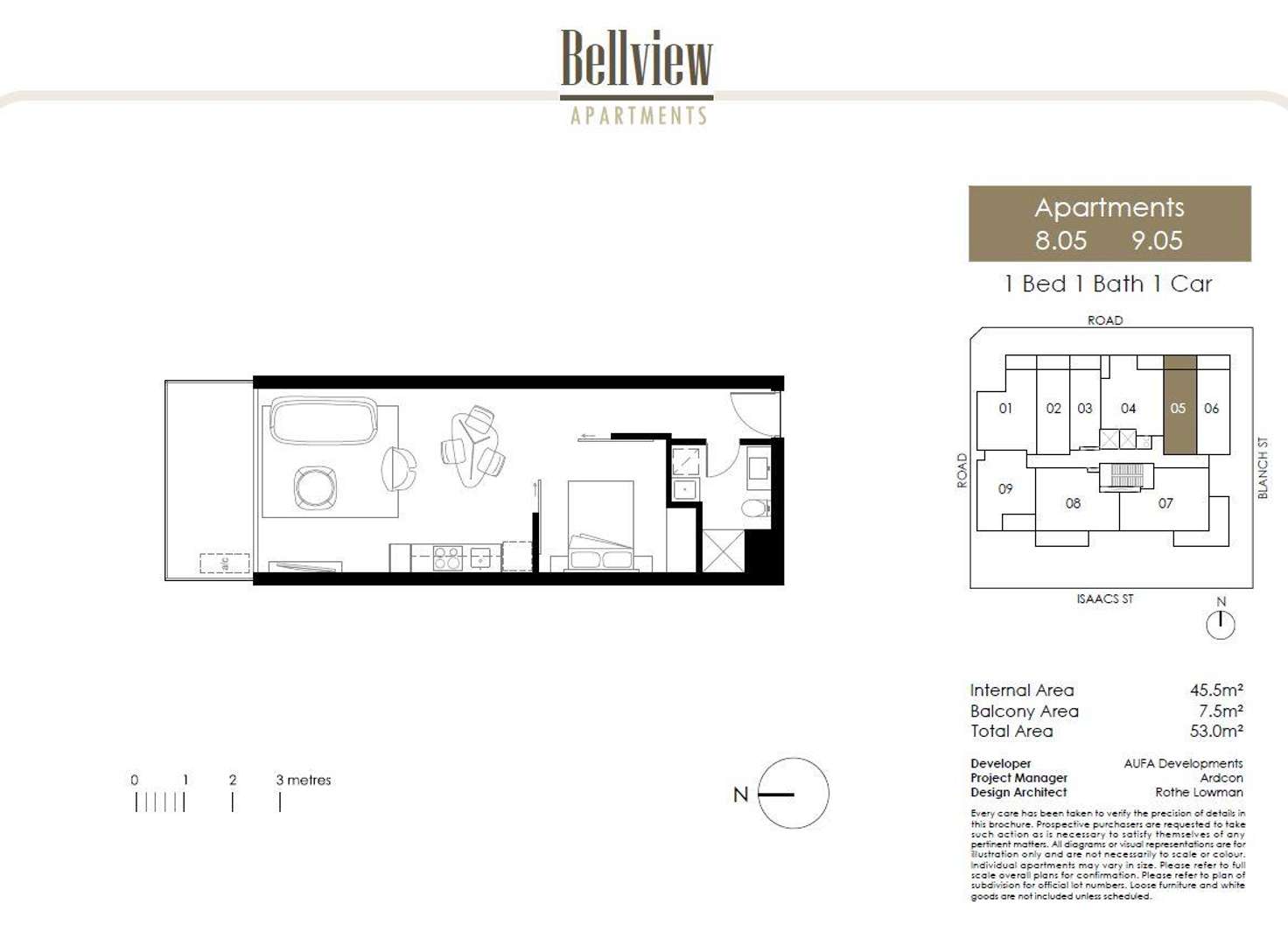 Floorplan of Homely apartment listing, 805/5 Blanch Street, Preston VIC 3072
