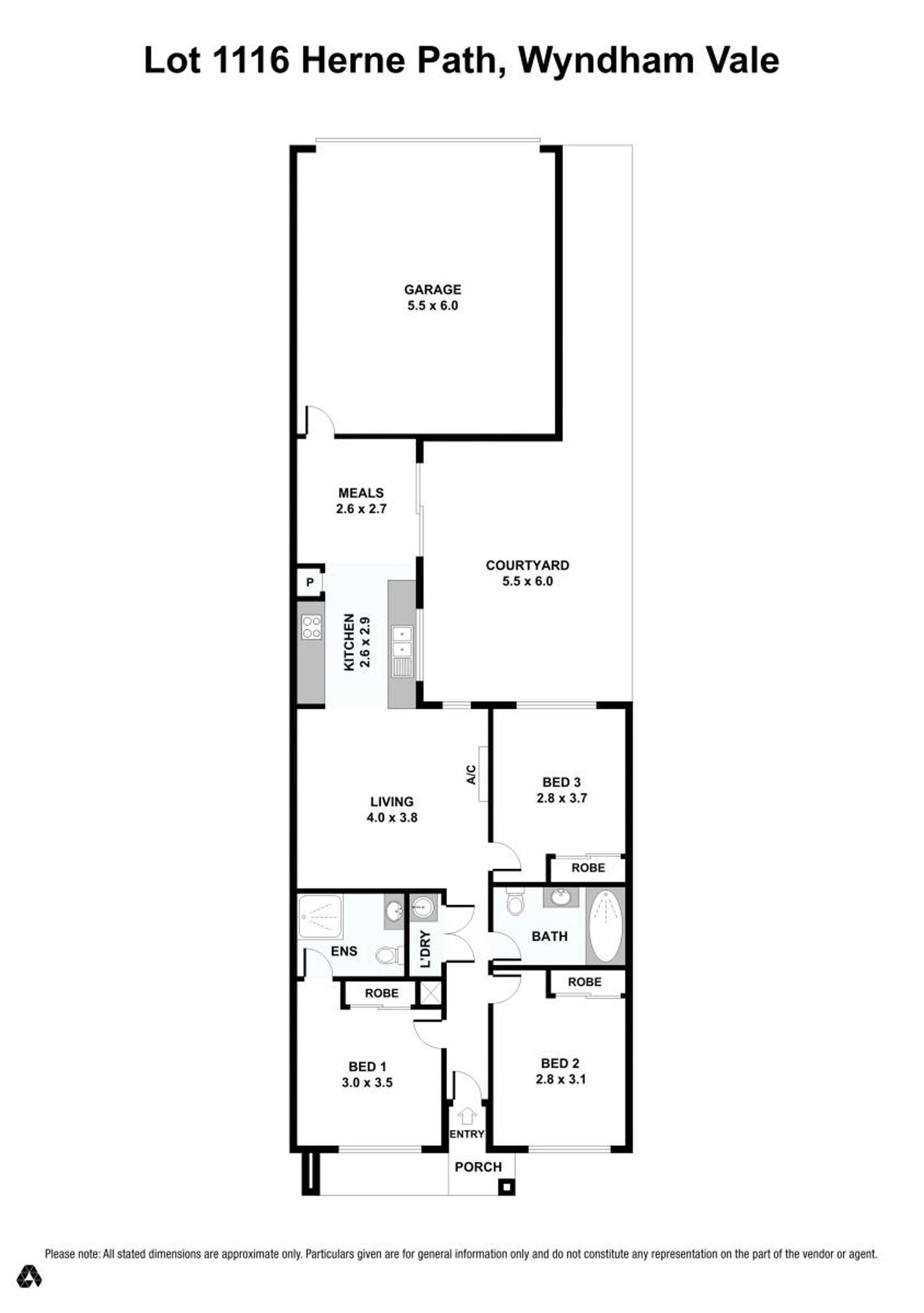 Floorplan of Homely house listing, 11 Herne Path, Wyndham Vale VIC 3024